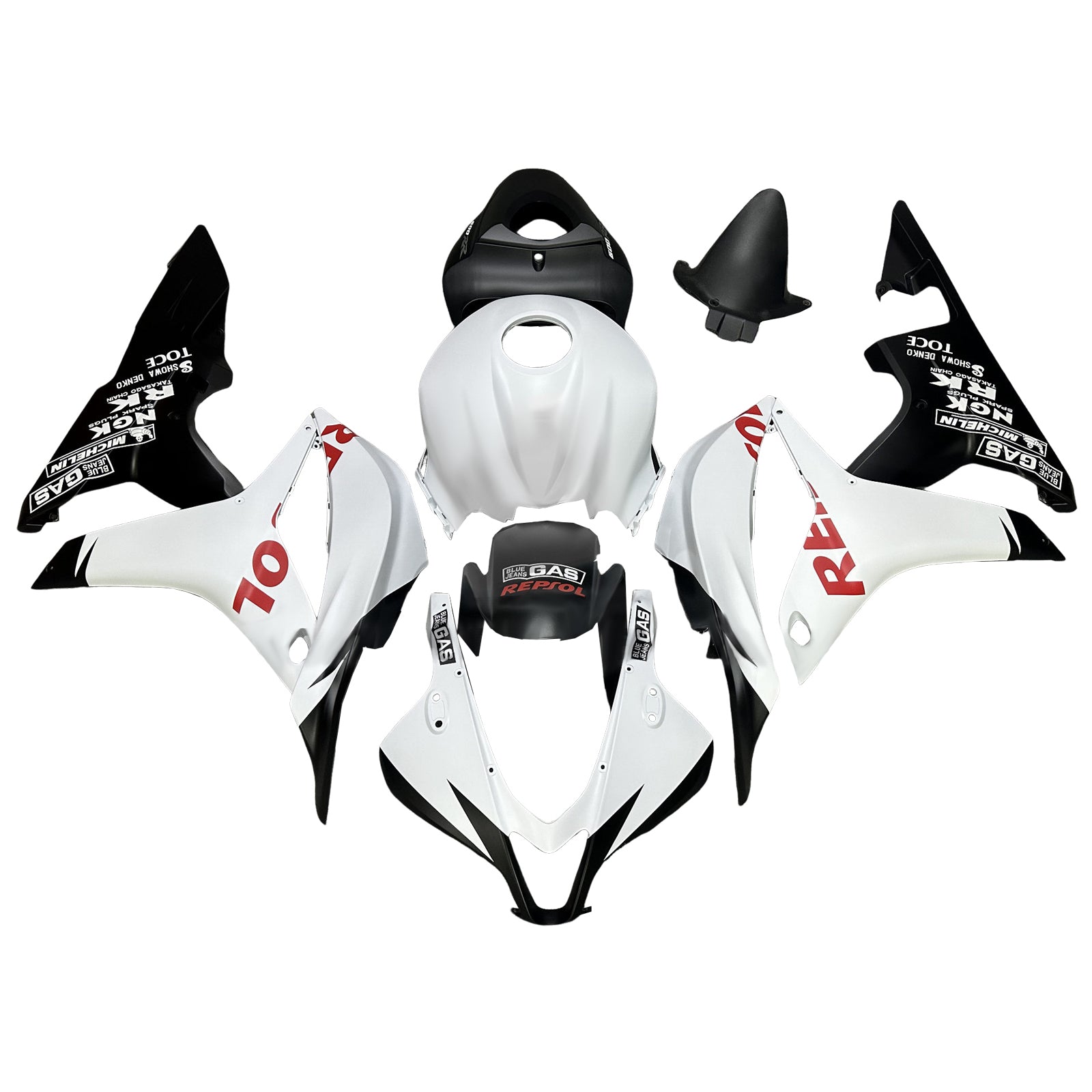 Injektionsmässa Kit Bodywork Plastic ABS för Honda CBR600RR 2007-2008 F5