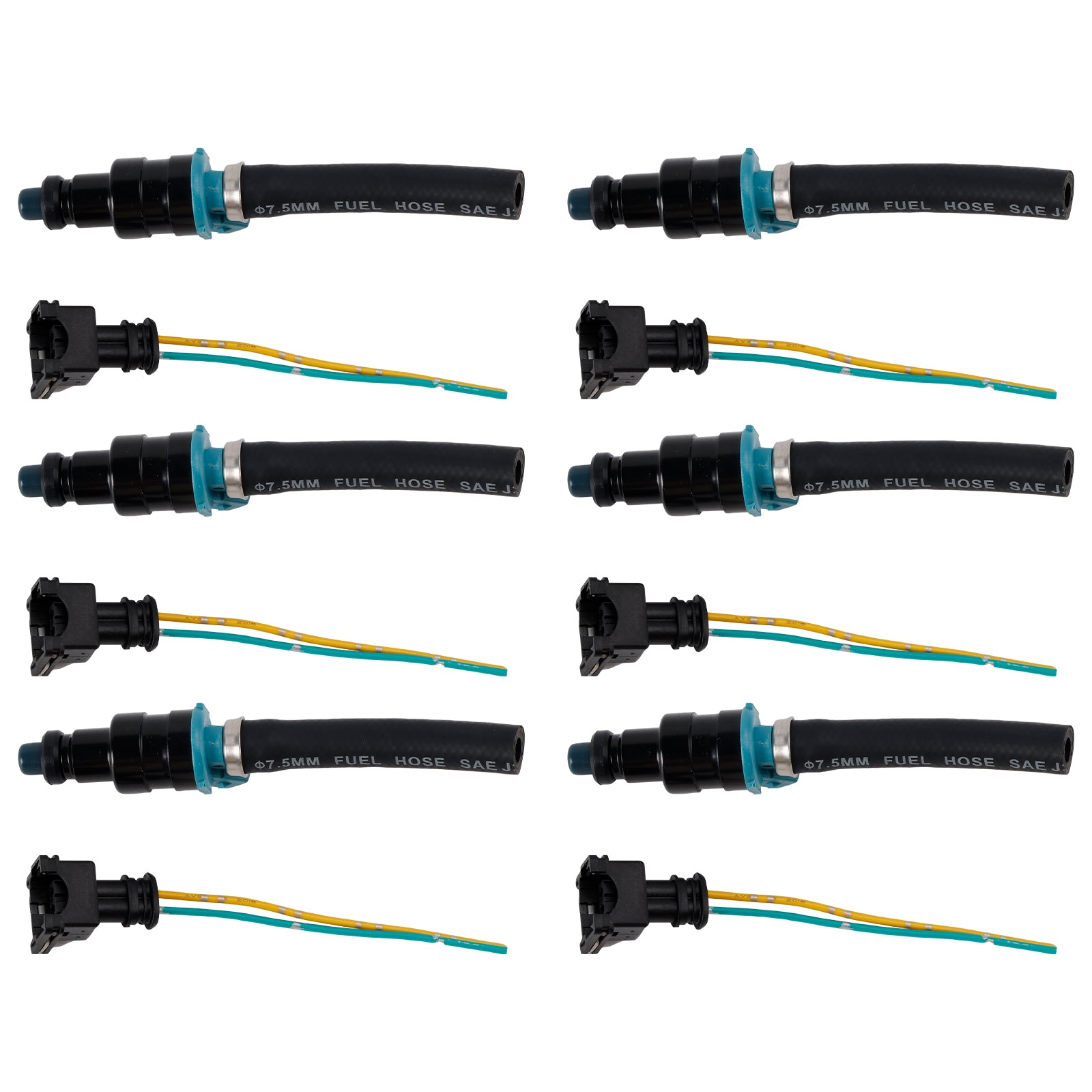 Mercedes-Benz 280SEL 450SE 280SEL 4.5L V8 6PCS Brandstofinjector 0280150036