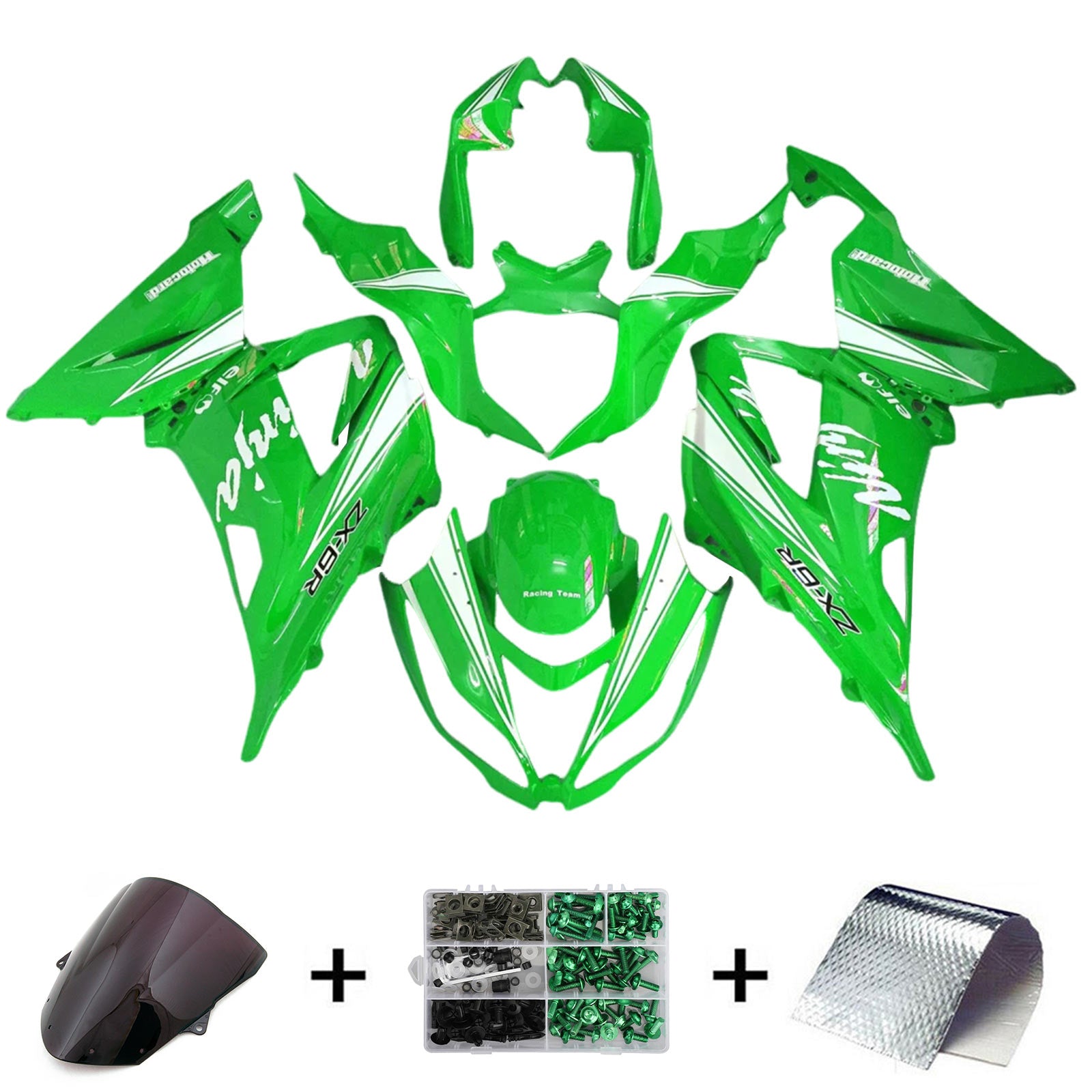 2013-2018 KAWASAKI ZX6R 636 Injektionsmässa Kit Bodywork Plastic ABS