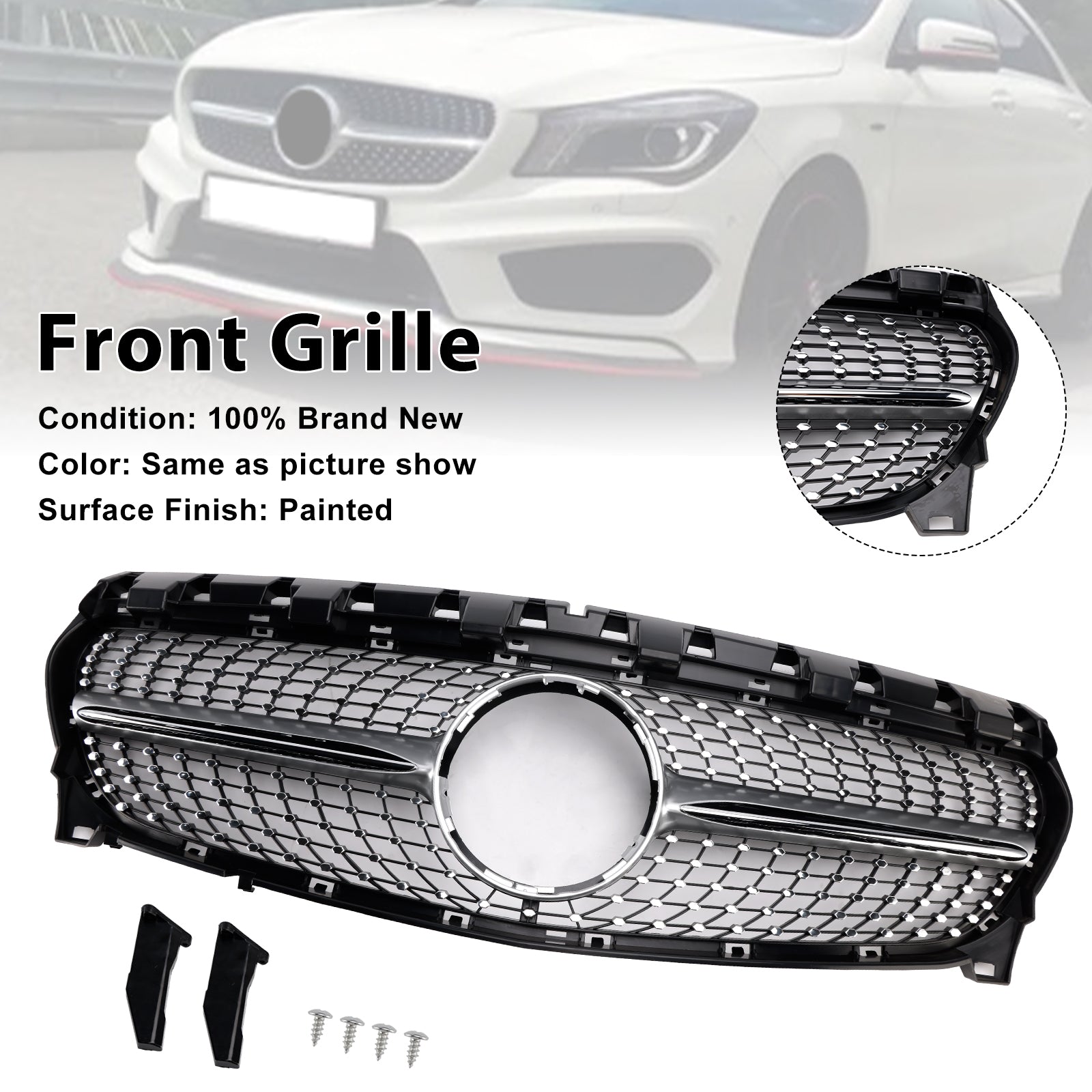 Mercedes-Benz CLA-Klasse 2013-2019 W117 CLA250 Diamond Front Grille