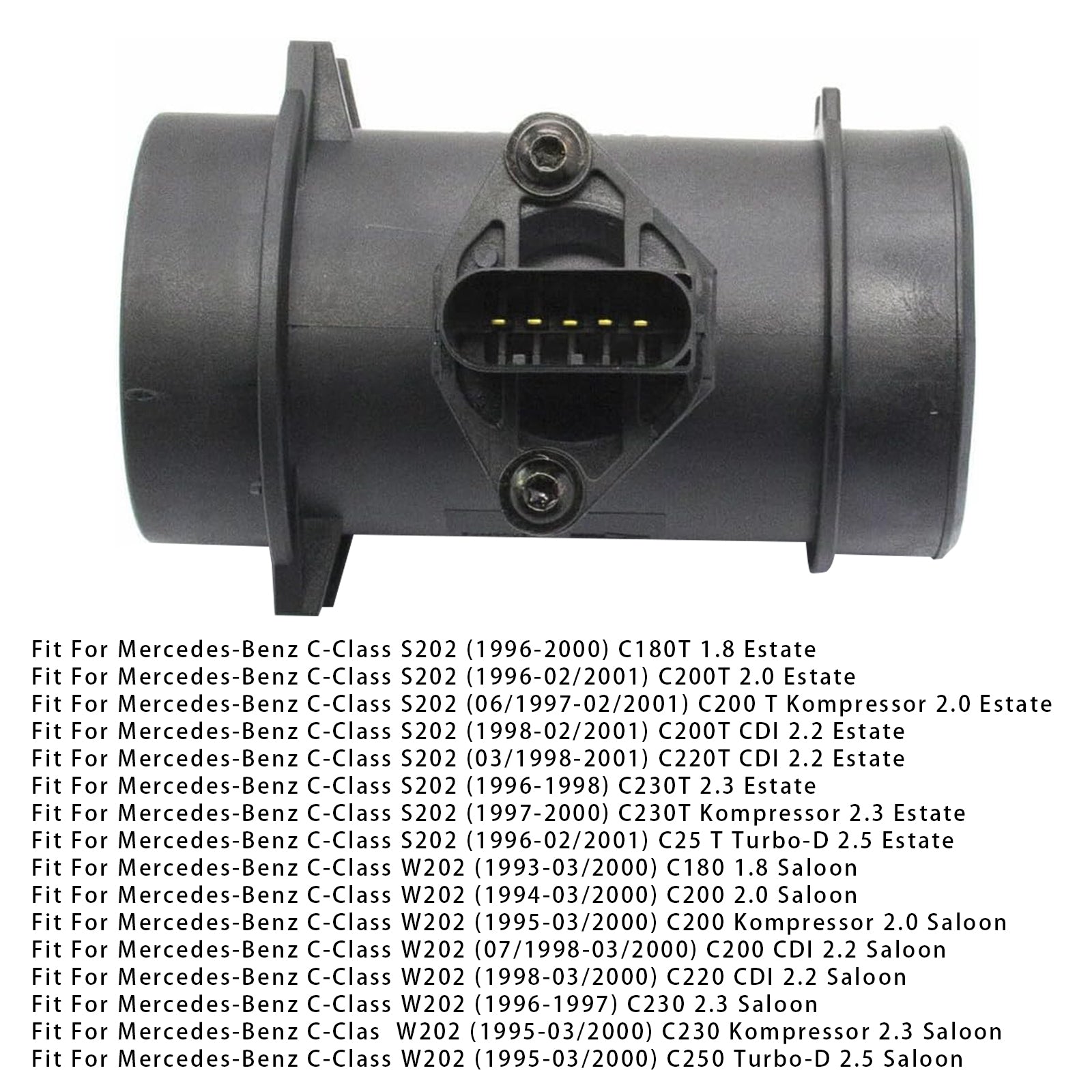 Capteur de débitmètre d'air massique pour Mercedes-Benz W202 W210 Sprinter 2-T 0000941448