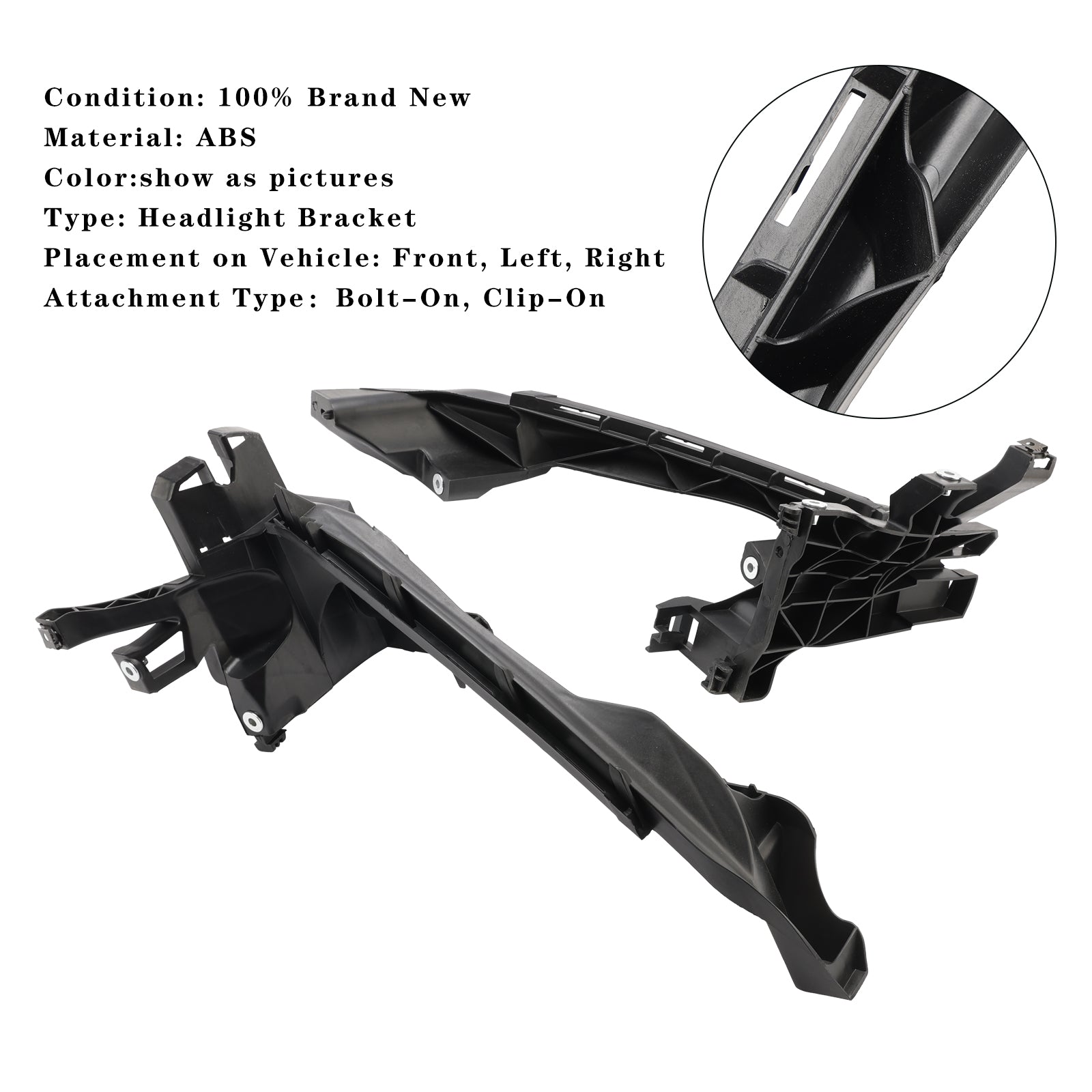 Conjunto de suporte do farol esquerdo+direita 80A805608 80A805607 para Audi Q5 SQ5 2018-2020