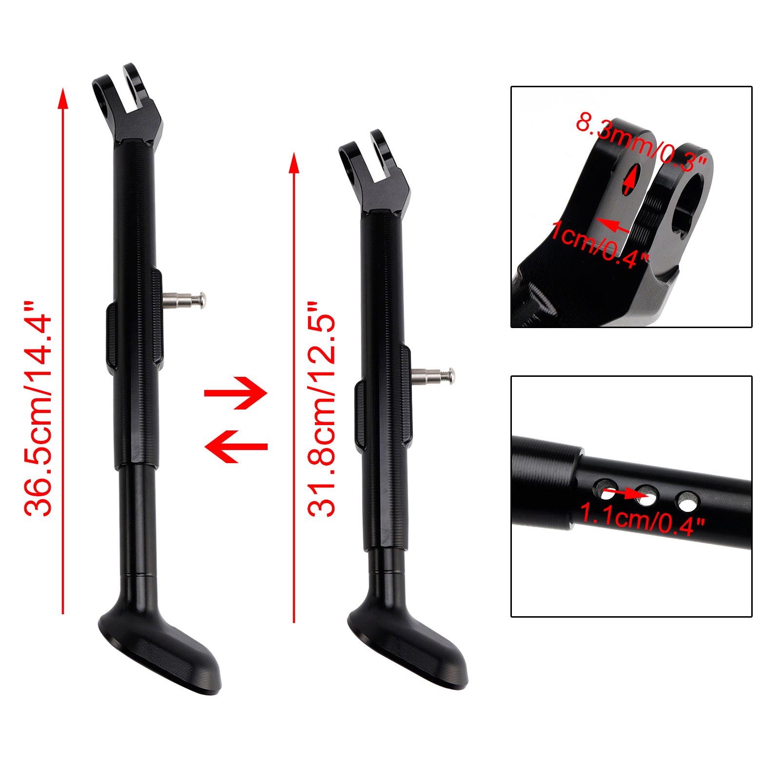 Adjustable Foot Side Stand Kickstand fit for Yamaha Tenere 700 2019-2024