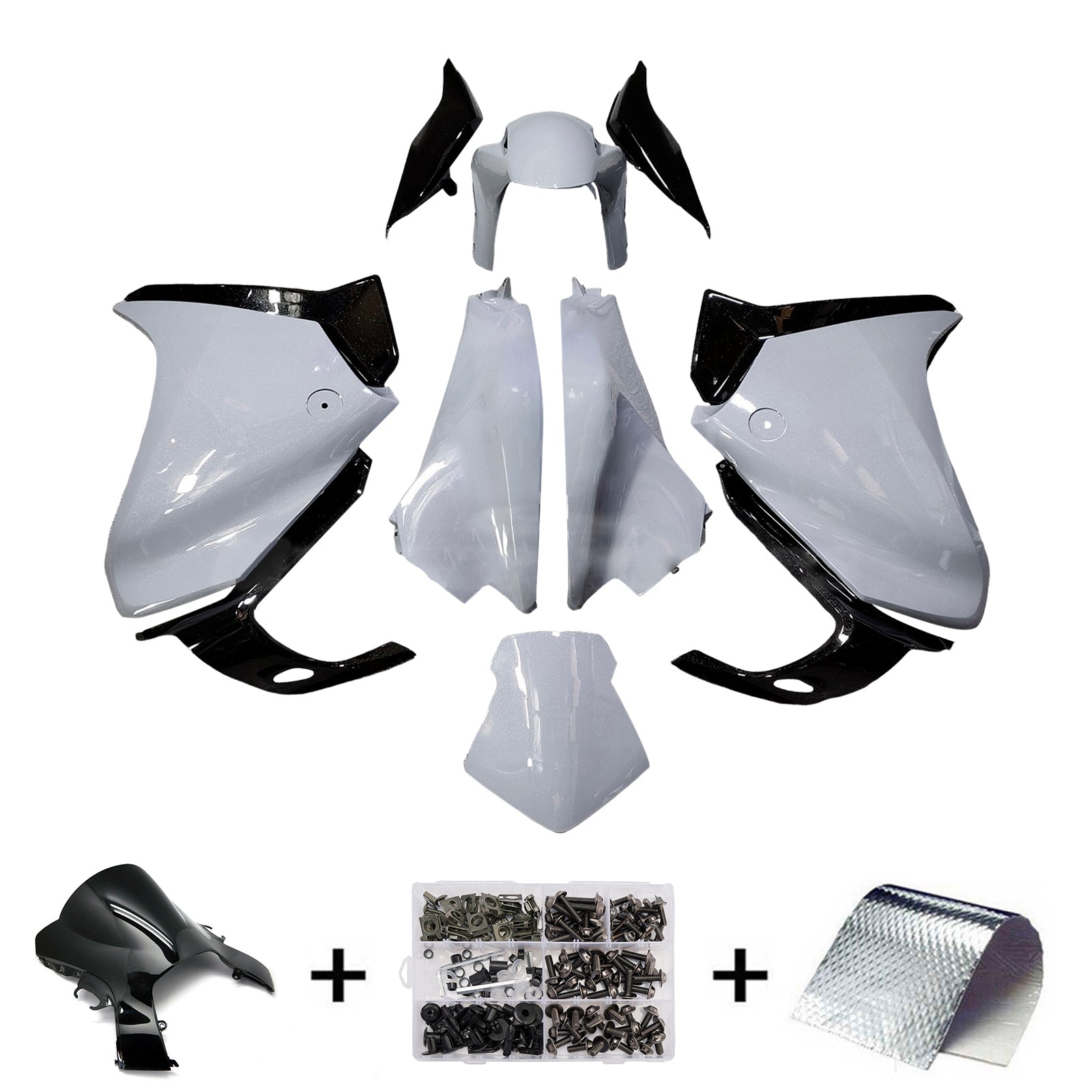 Kit de carenado de inyección carrocería plástico ABS para Honda VFR1200 2010-2013