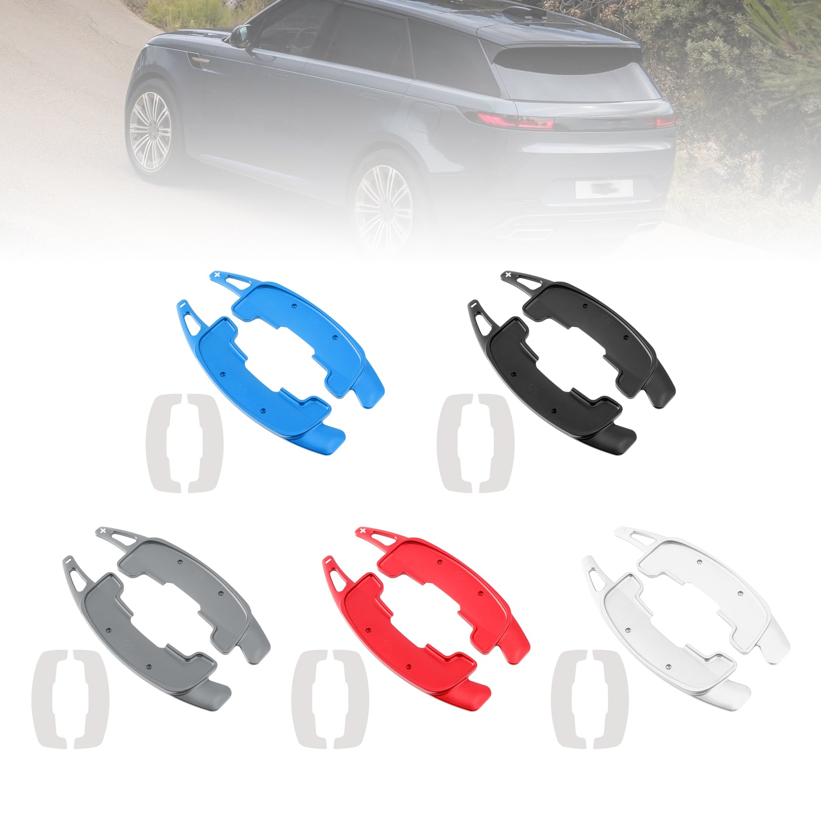 Steering Wheel Paddle Shifter Extension Fit For Range Rover Jaguar Aluminium