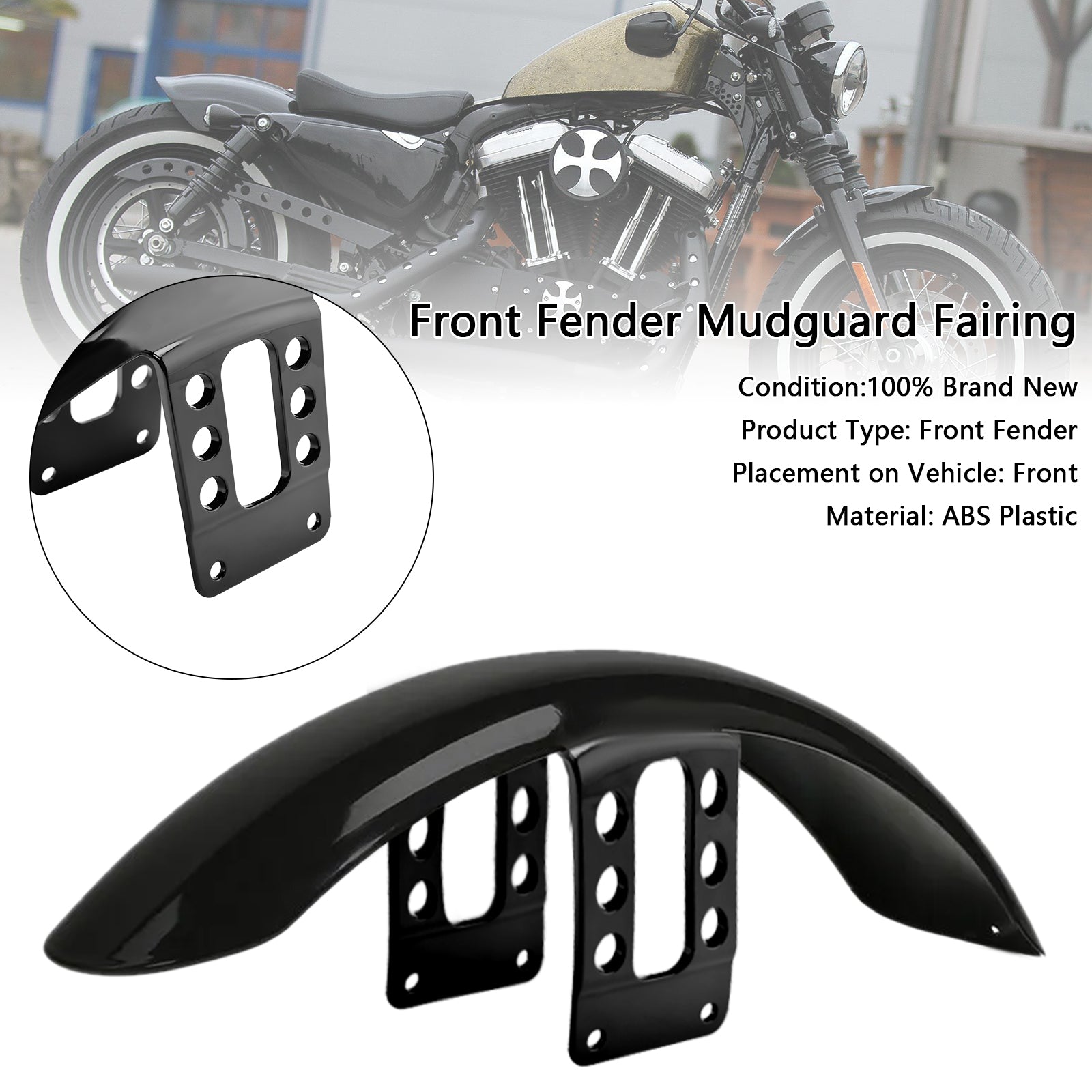 1988-Up Sportster 883 1200 High Front Fender Mudguard Fairing