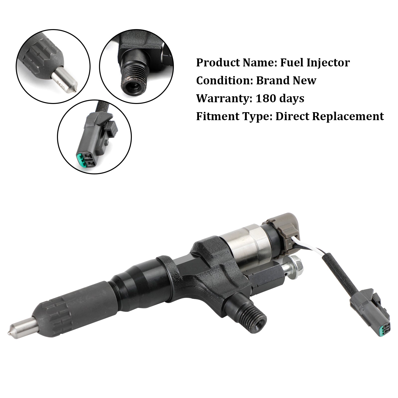 1PCS Brandstofinjector 095000-6593 Fit Hino J08E Fit Kobelco SK330-8