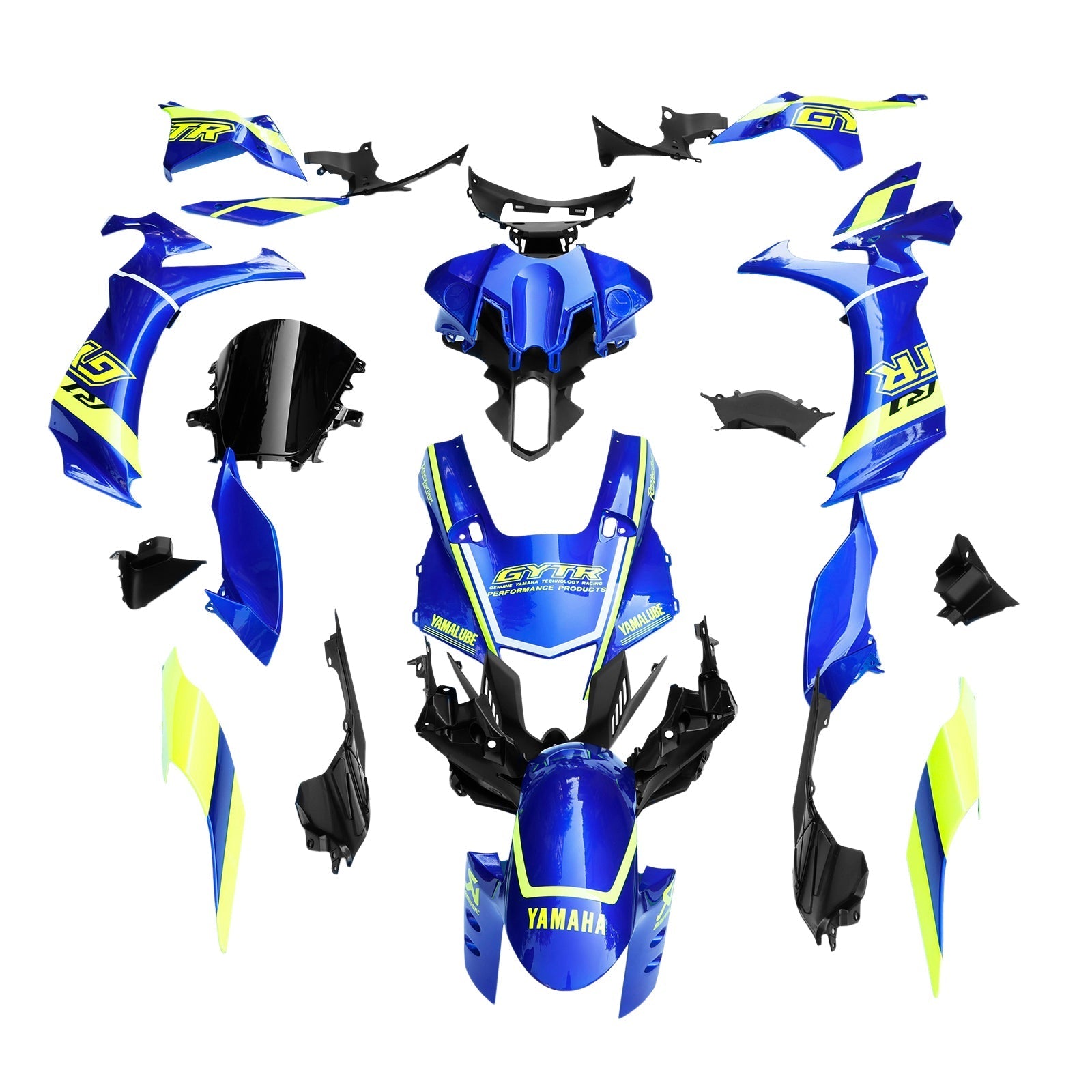 2020-2025 Yamaha YZF R1 Injeksjon Fairing Kit Bodywork Plastic ABS #101
