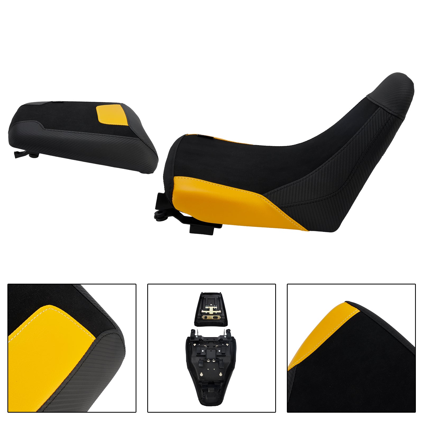 Lower Front&Rear Driver Seat Pillion Yellow Fits For Suzuki V-Strom Dl1050 23+