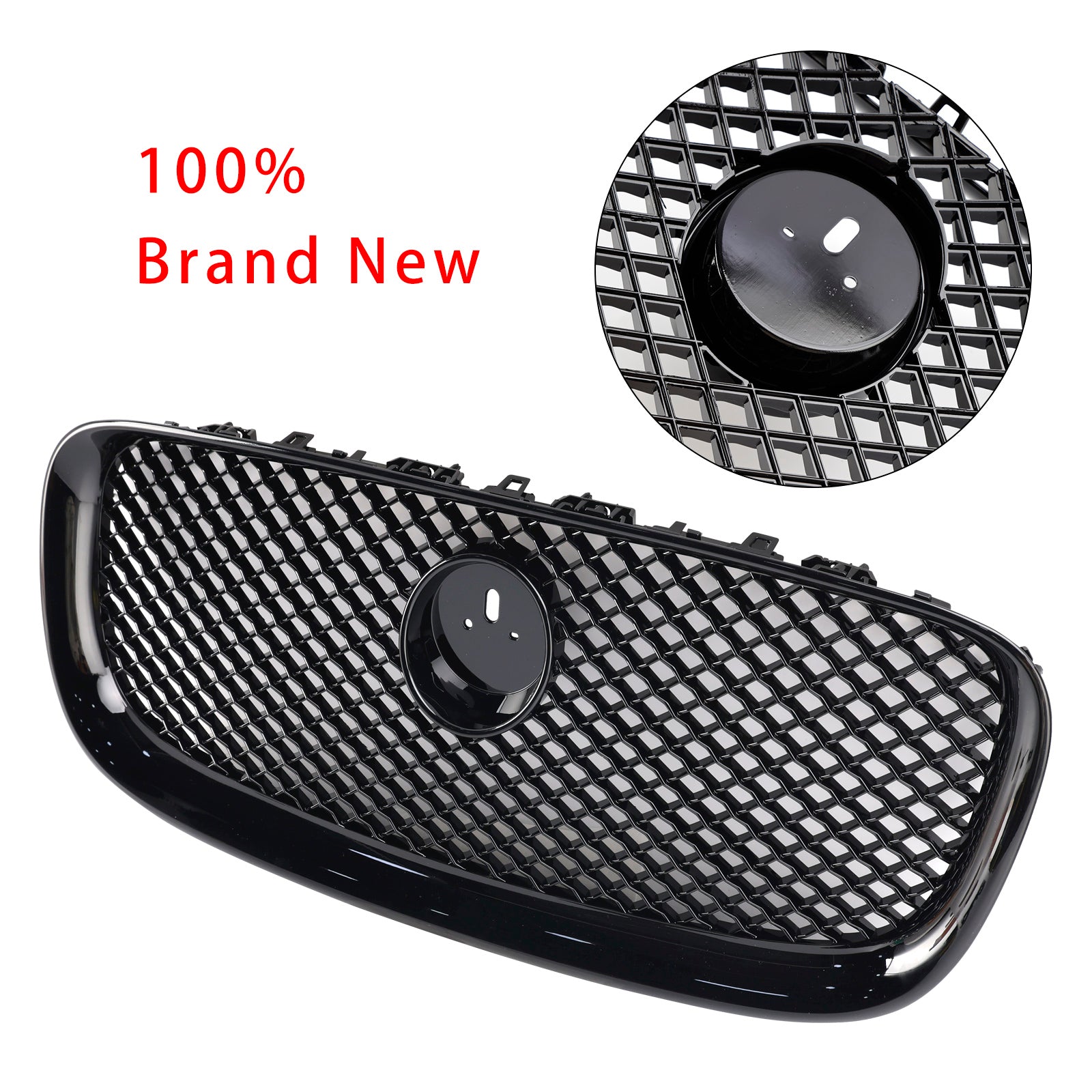 2012-2015 Jaguar XF XF-R-stijl voorbumpergrille, glanzend zwart