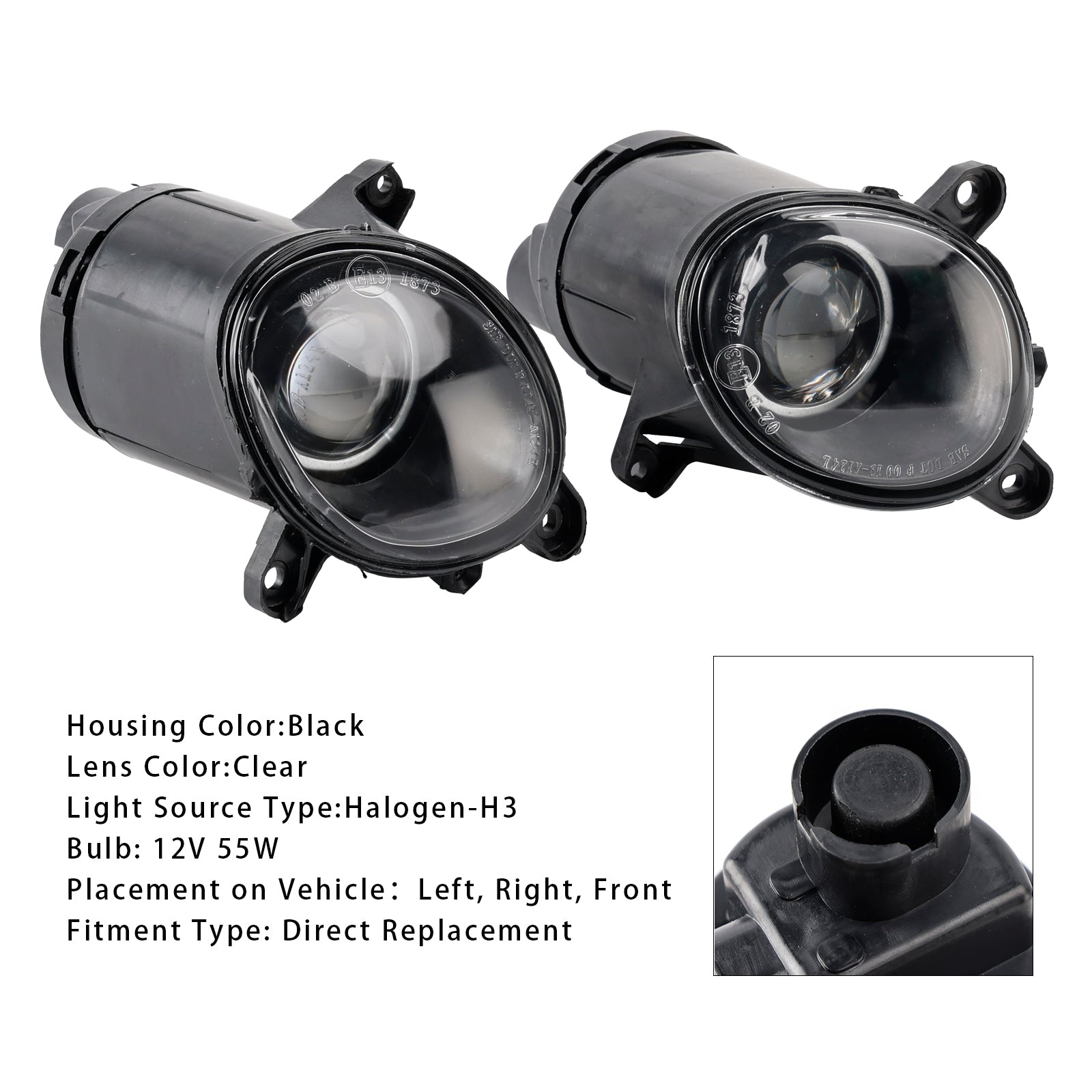 2001-2005 Volkswagen passat 3bg b5 par para pára-choques dianteiro de névoa de nevoeiro