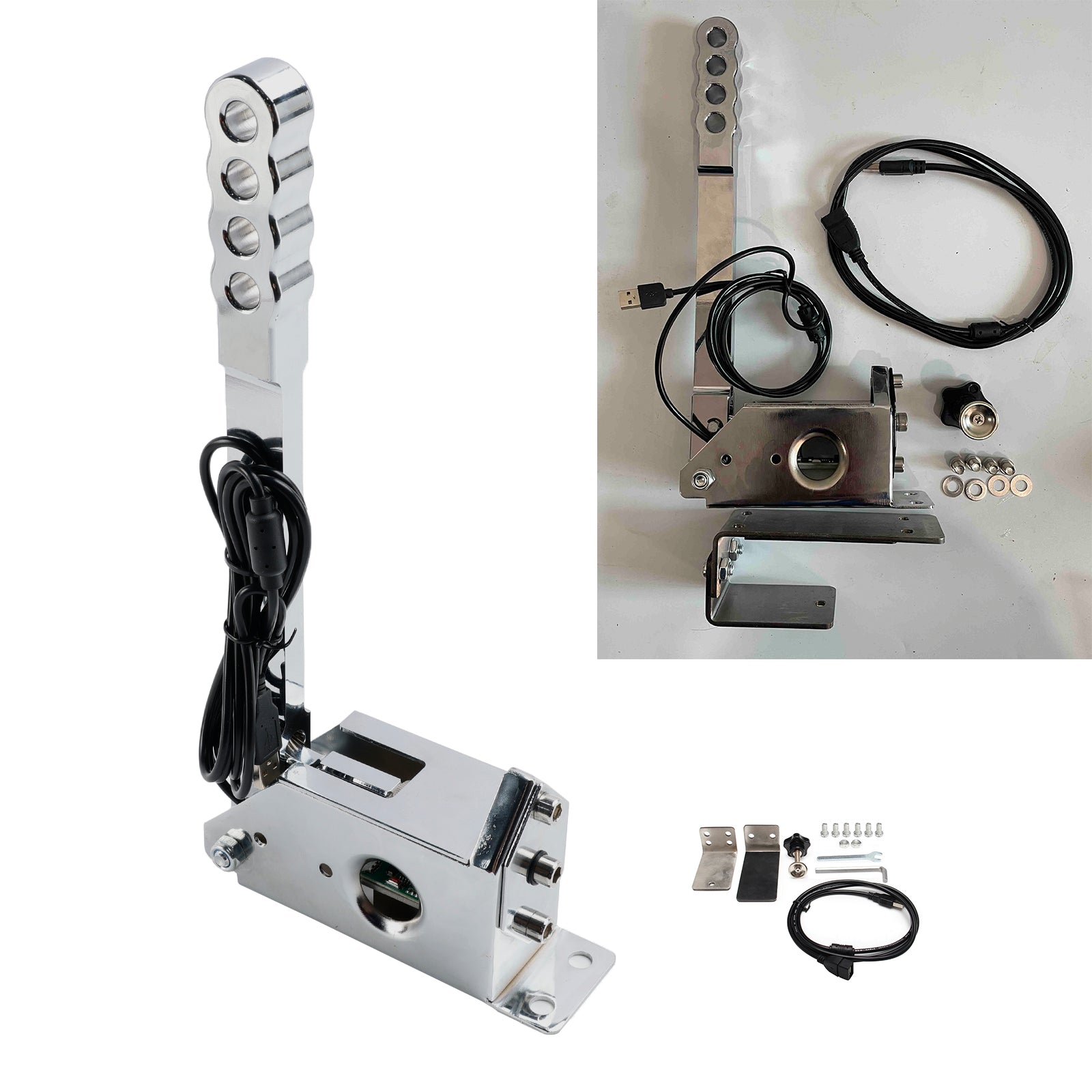 Pre závodné hry G25/G27/G29/T300/T500 pre ASSETTO PC 14BIT SIM USB RANGRAKE BRAKE