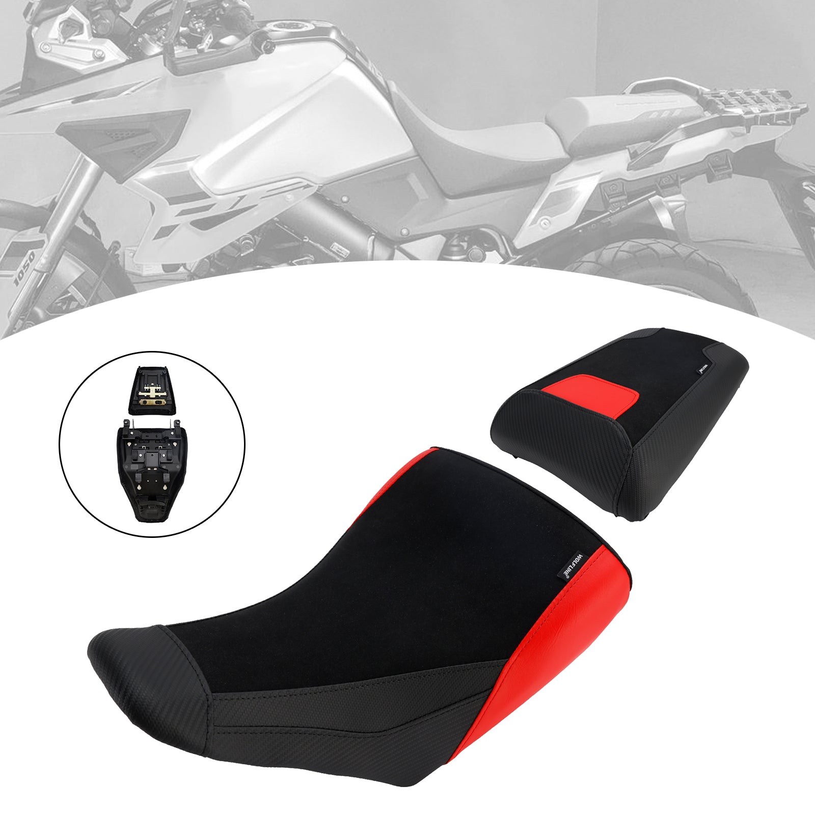 Driver&Passenger Seat Rear Cushion For Suzuki V-Strom Dl1050 2023-2025