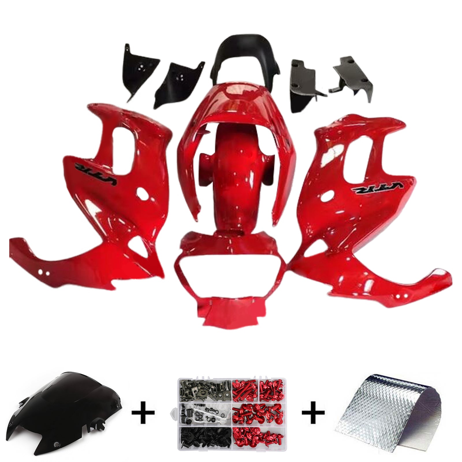 1997-2005 Honda VTR1000F Kit de carénage d'injection carrosserie plastique ABS