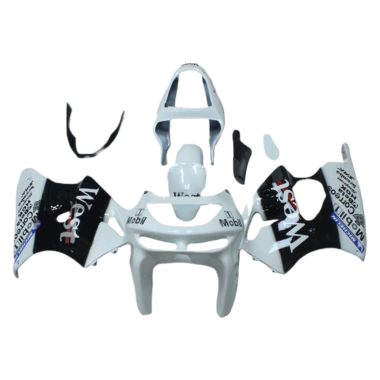 1998-1999 KAWASAKI ZX6R Injektion Fairing Kit Bodywork Plastic ABS