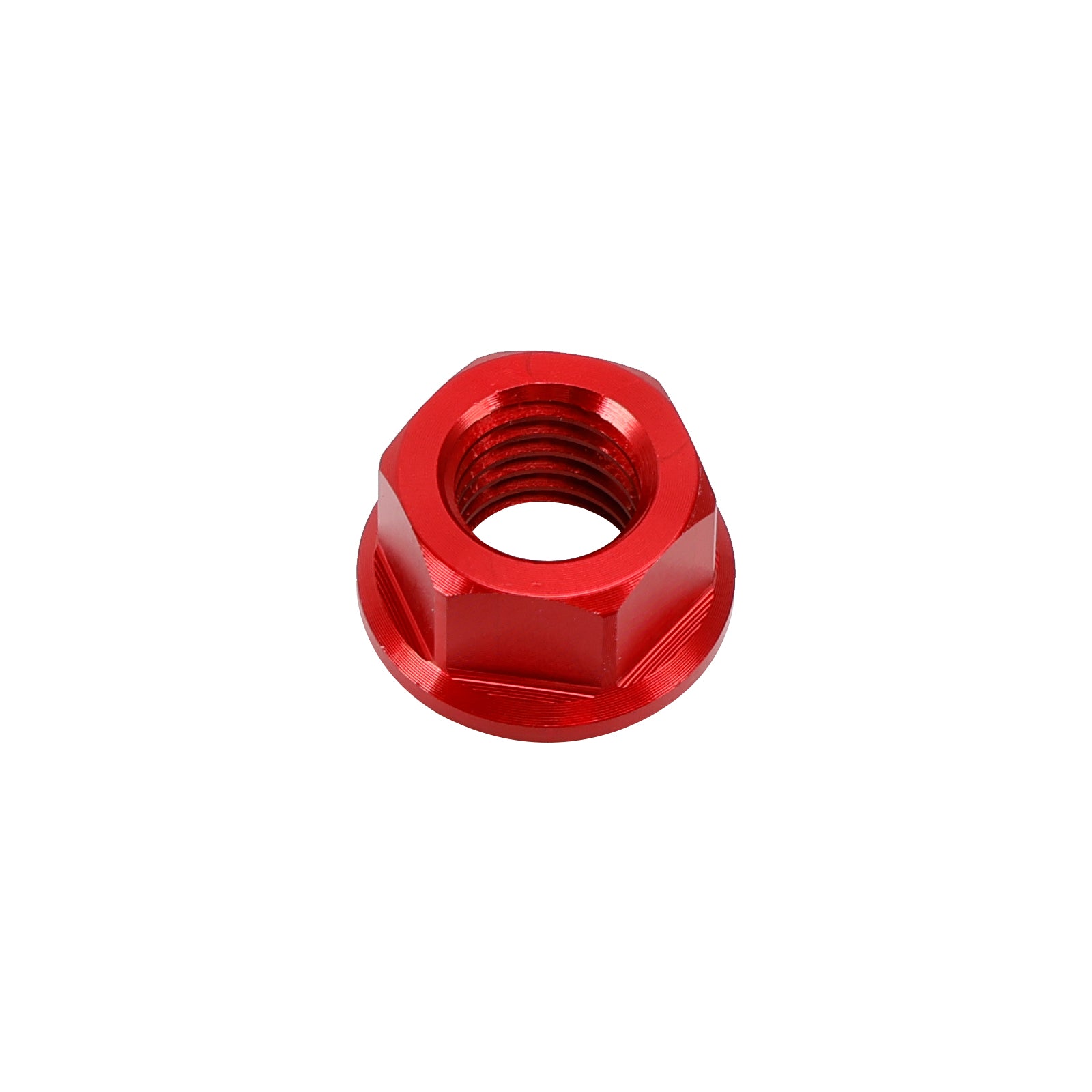 6 Pack Aluminum Rear Sprocket Flange Nuts M10X1.5mm Red For Motorcycle Bike
