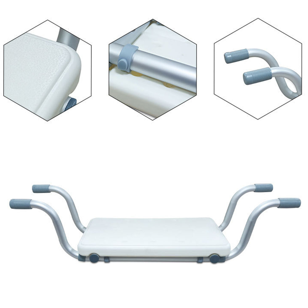 Mobility Aid Aluminium Suspended Bath Seat for Elderly, Disabled, or Injured with Adjustable Width