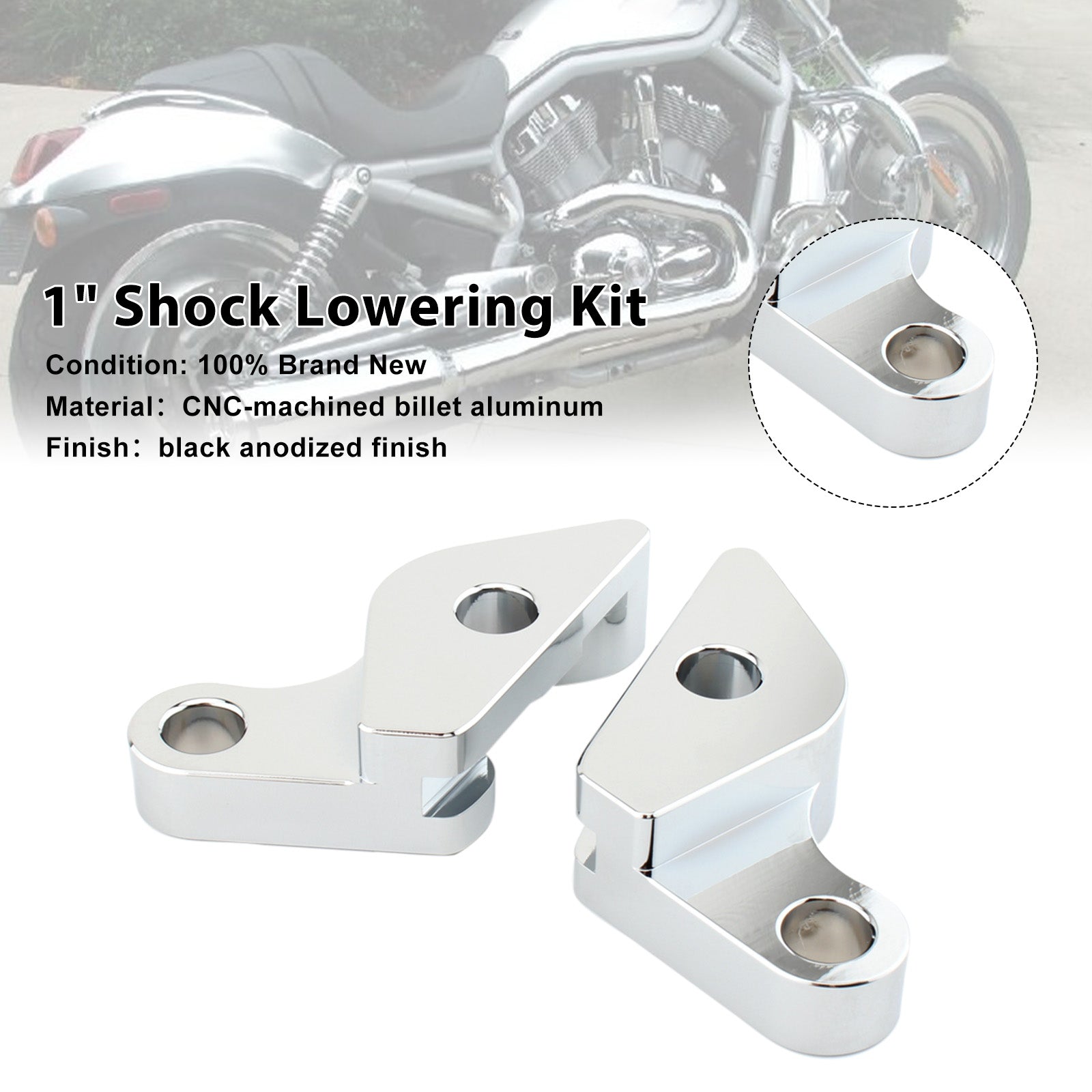 2007-2017HARLEY VRSC V-ROD 1" Shock Lowering Kit