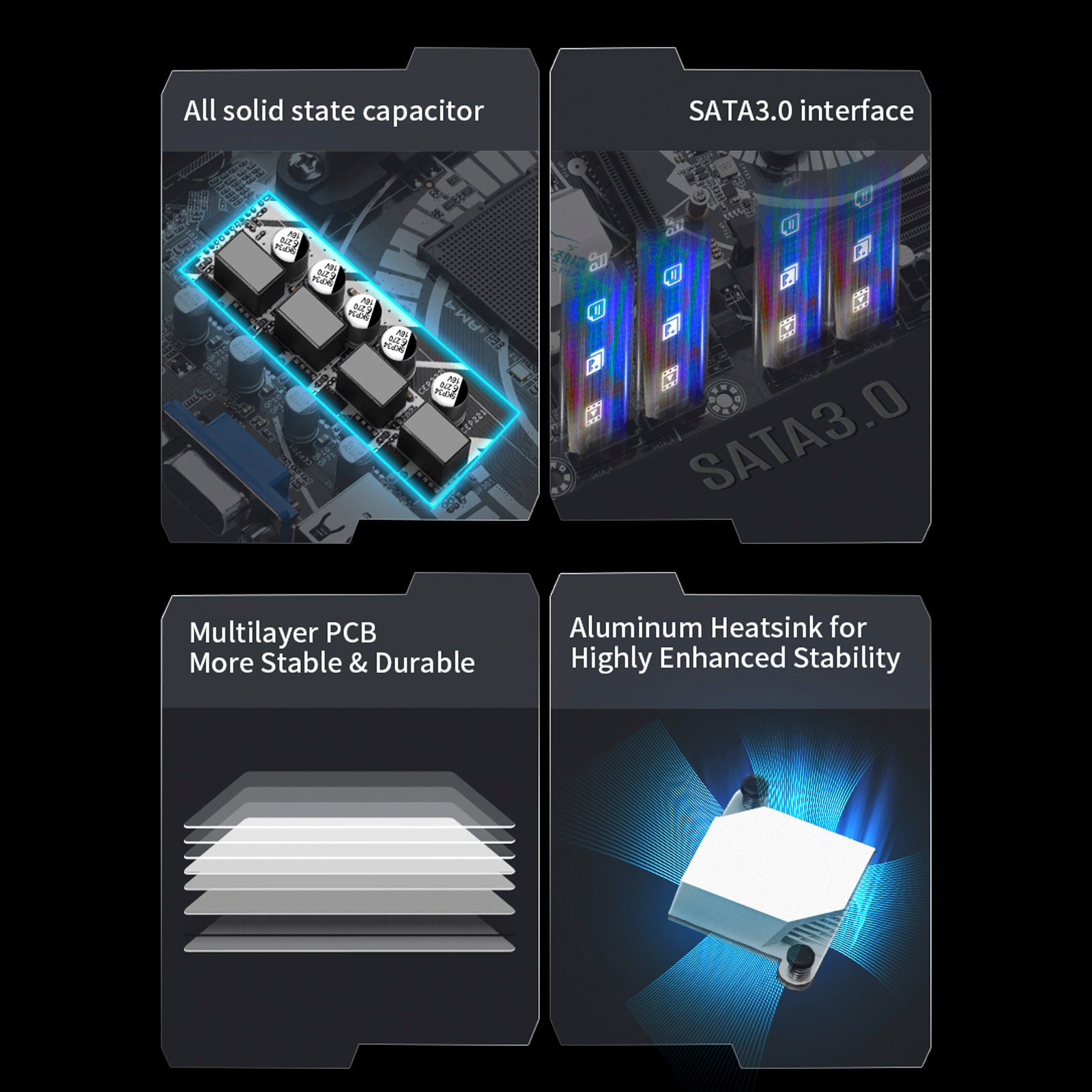 B350M-K Computer Moederbord Desktop DDR4 AM4 CPU WIFI NVME Gigabit netwerkkaart