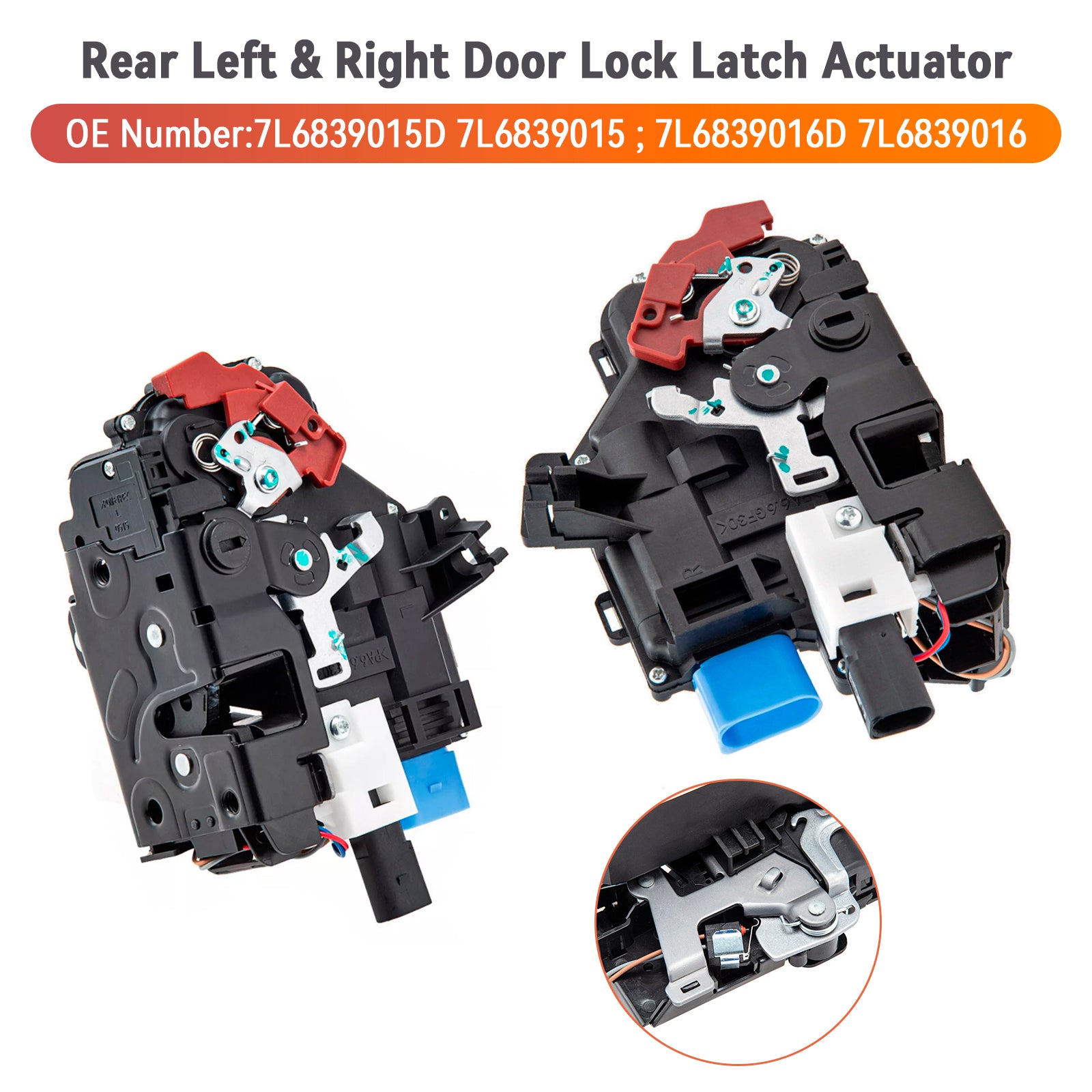 2005-2010 VW Touareg Rear Left & Right Door Lock Latch Actuator 7L6839015D