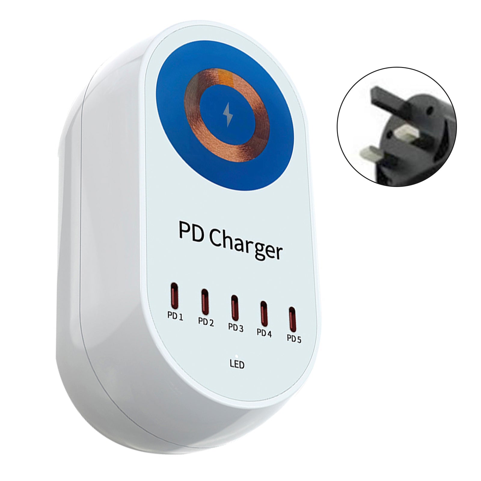 140W lader magnetisk trådløs hurtiglading PD100W bærbar mobiltelefonlader