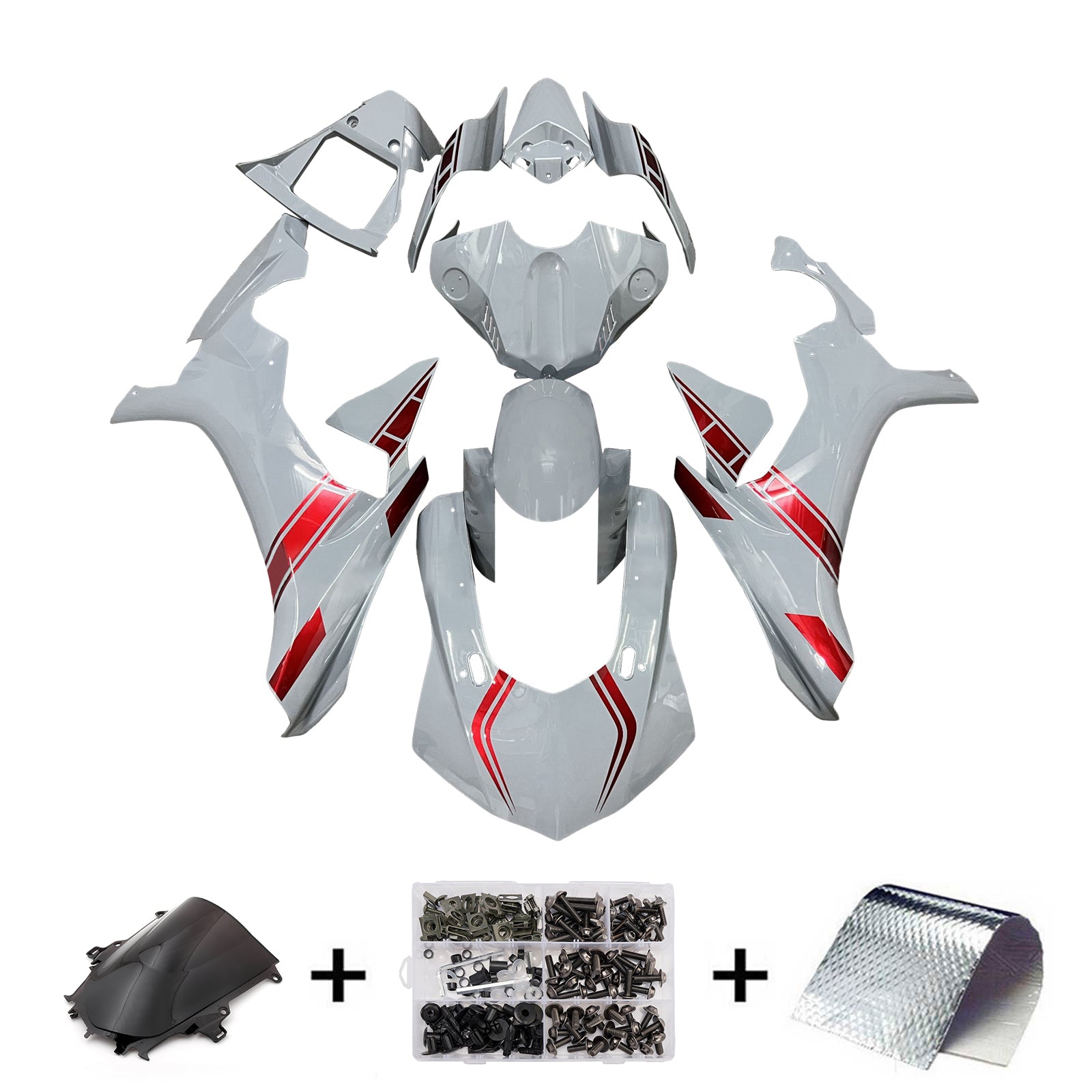 Kit de carénage d'injection carrosserie plastique ABS pour Yamaha YZFR1 YZF-R1 2015-2019