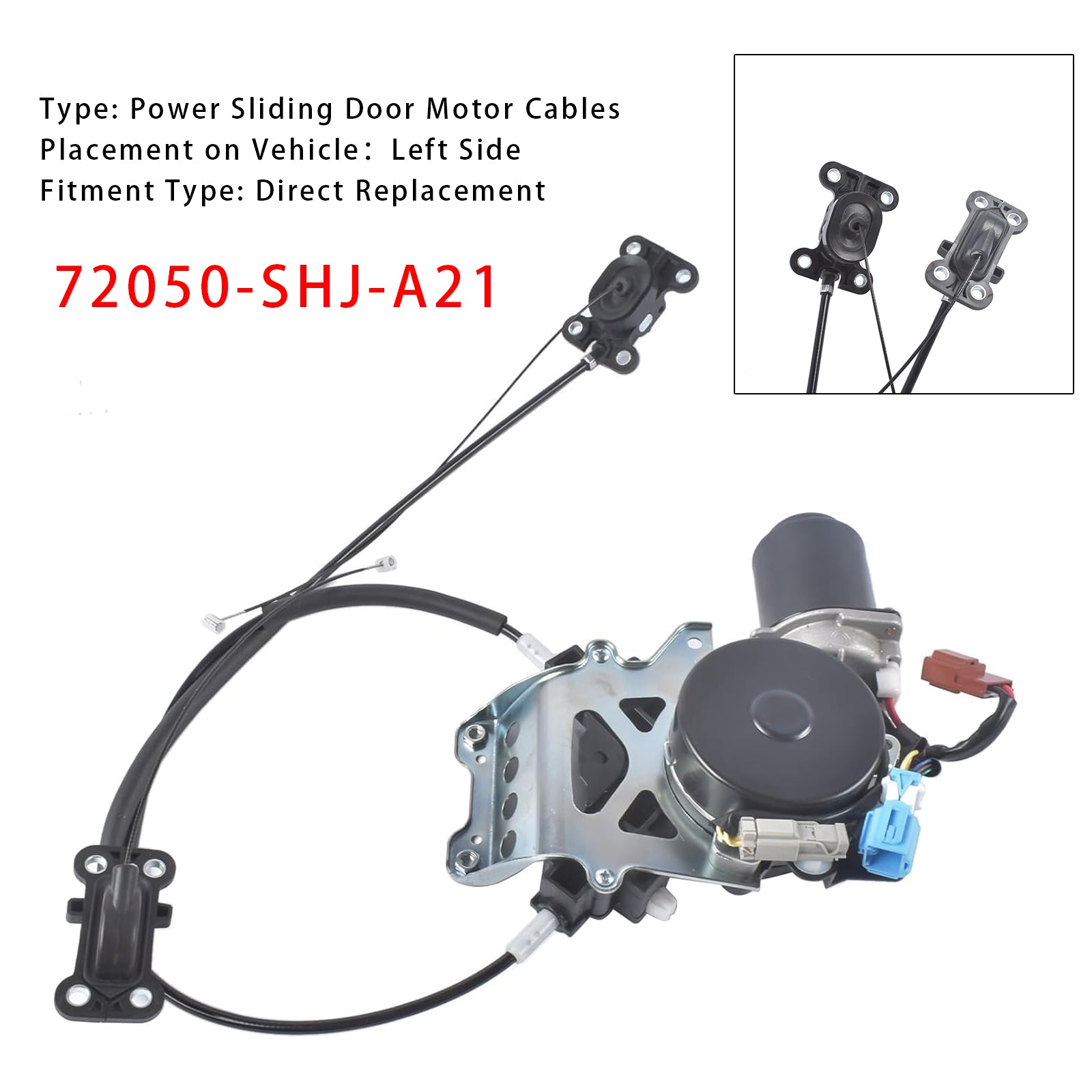 2005-2010 Honda Odyssey Left Power Sliding Door Motor Cables 72050-SHJ-A21