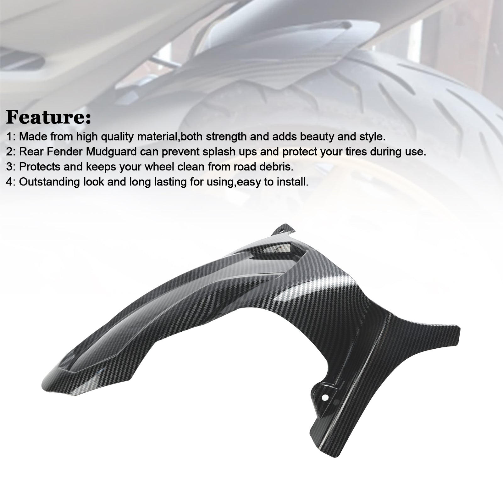 2017-2019 Yamaha T-MAX530 spatbord achterspatbord