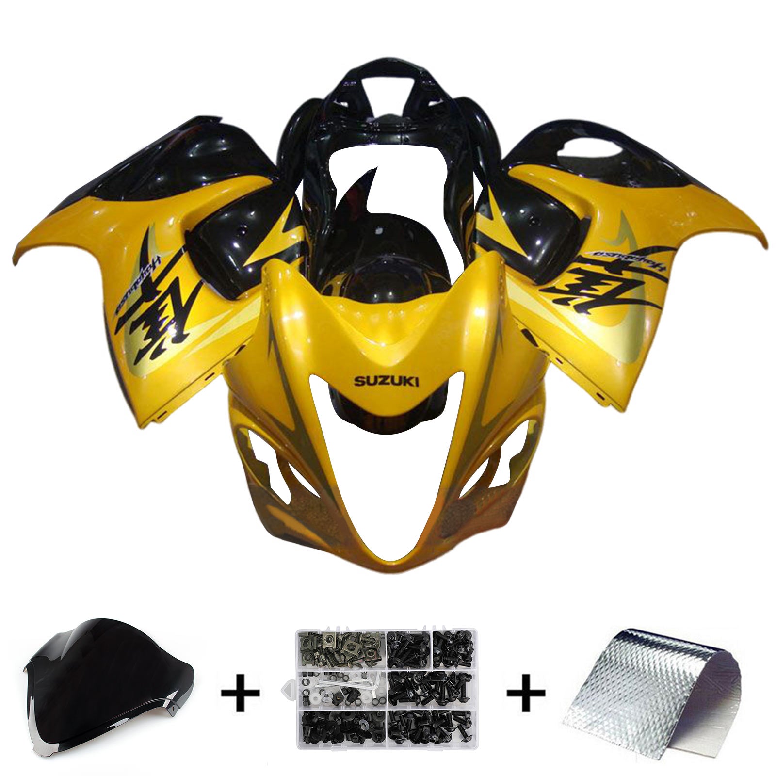 2008-2020 Suzuki Hayabusa GSX1300R Injektionsmässa kit Bodywork Plastic ABS
