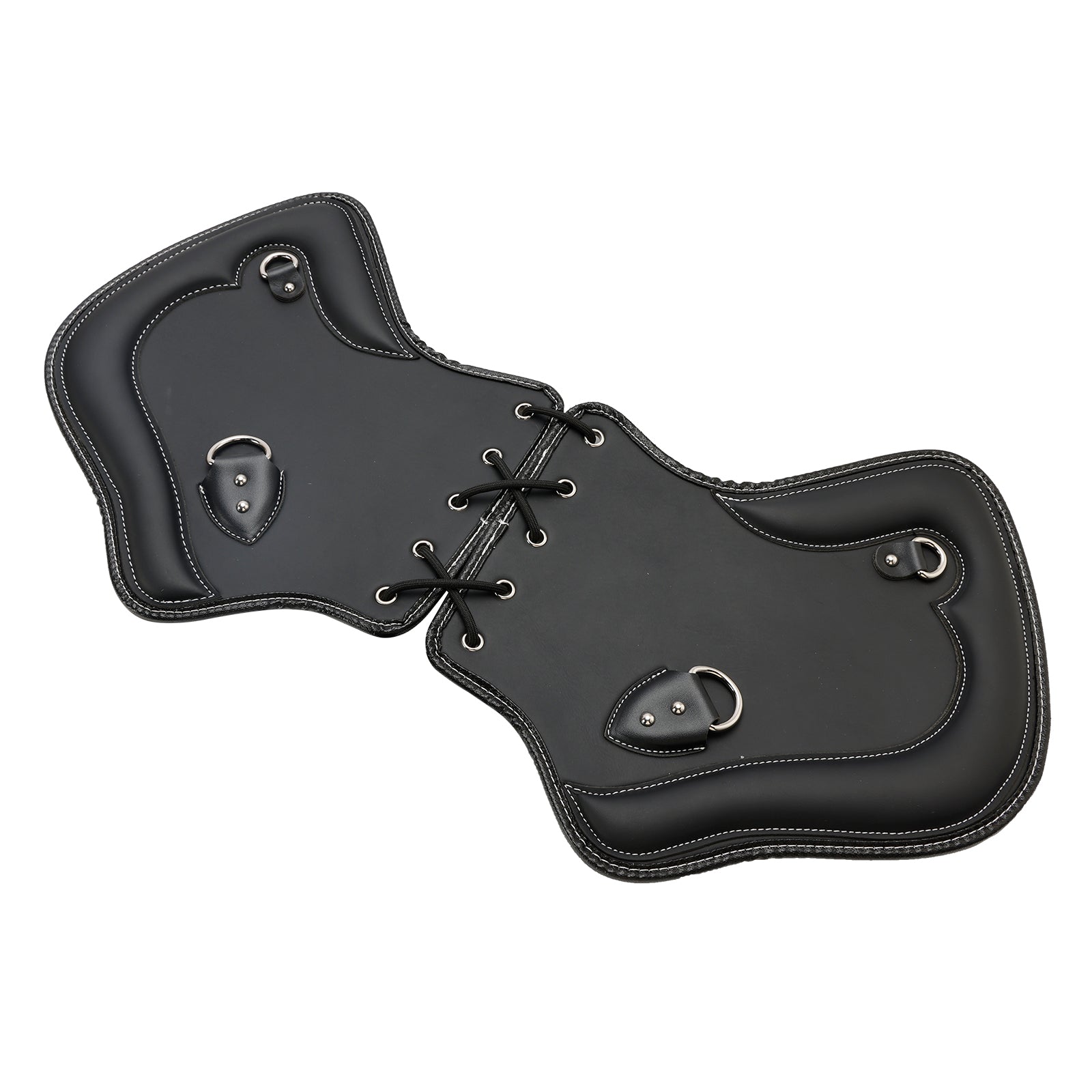 1985-2017 Touring-, Softail-, Dyna- of Sportster-fietsenpaar Cnc-hitteschildzadelbeschermer Zwartbruin