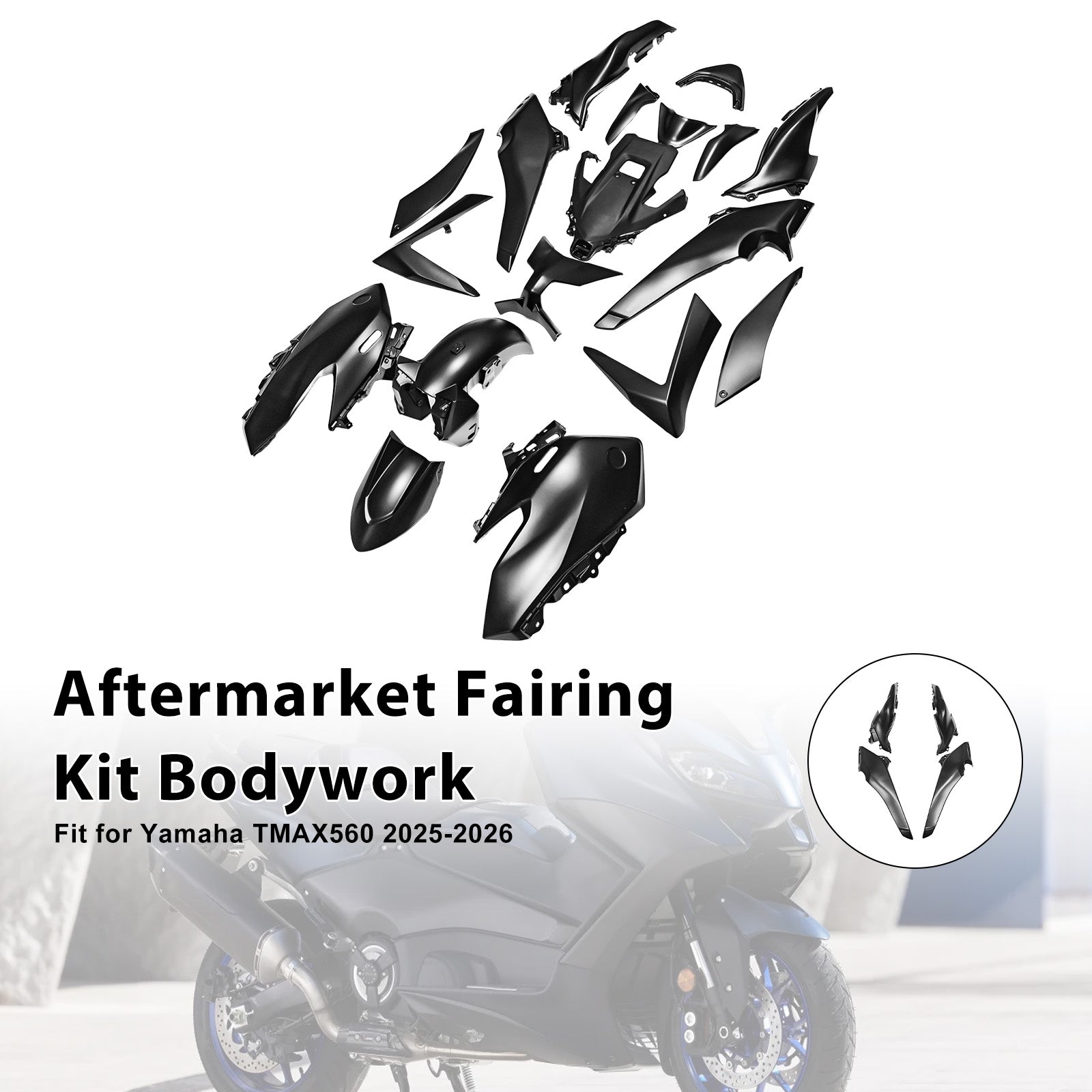 Kit de carénage de carrosserie par injection pour Yamaha TMAX560 2025-2026