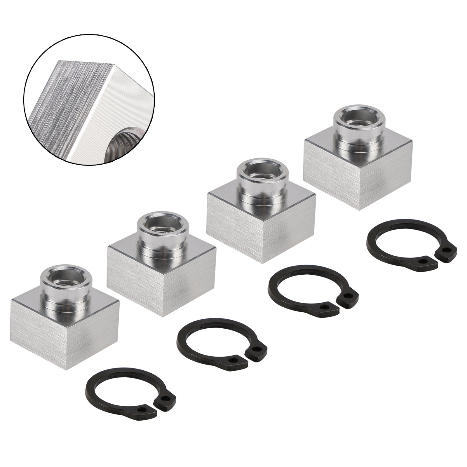 4X Set snöskoter Trailer Insert Mutter & Knäppring 04414 03400 För Triton Xt & Lt