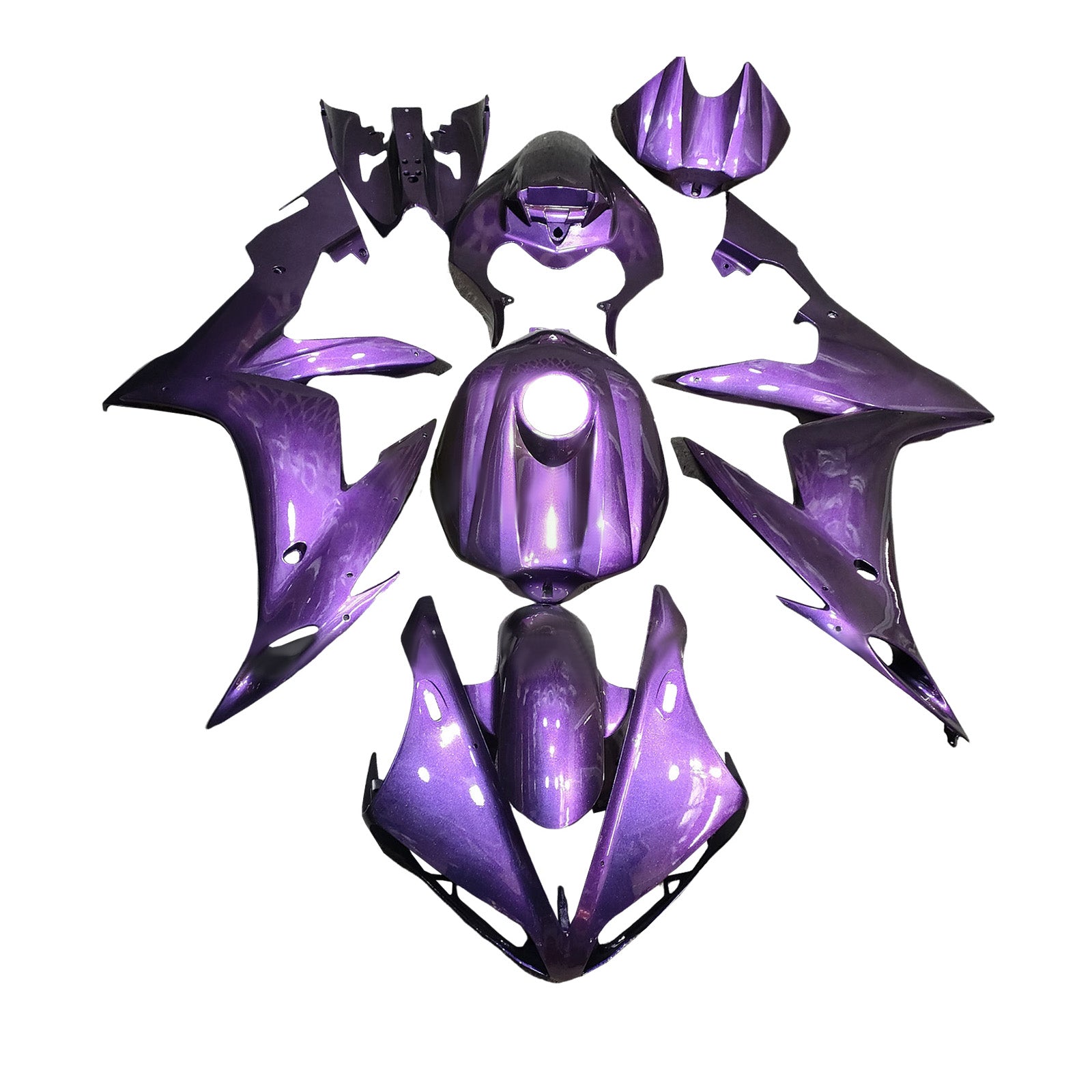 Injectiekuipset carrosserie kunststof ABS voor Yamaha YZFR1 YZF-R1 2004-2006