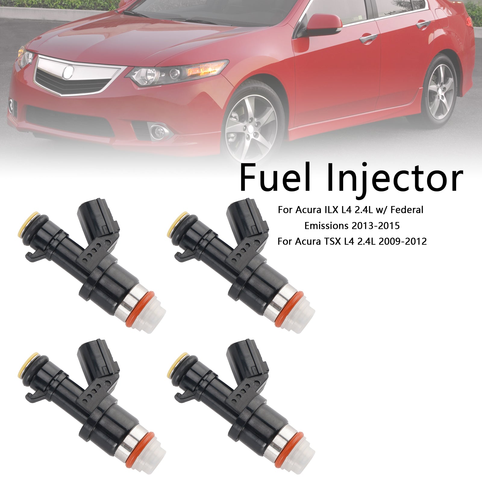 4st bränsleinsprutare 16450-R40-A01 Passar Honda Accord Civic CRV 2.4L 2008-2015