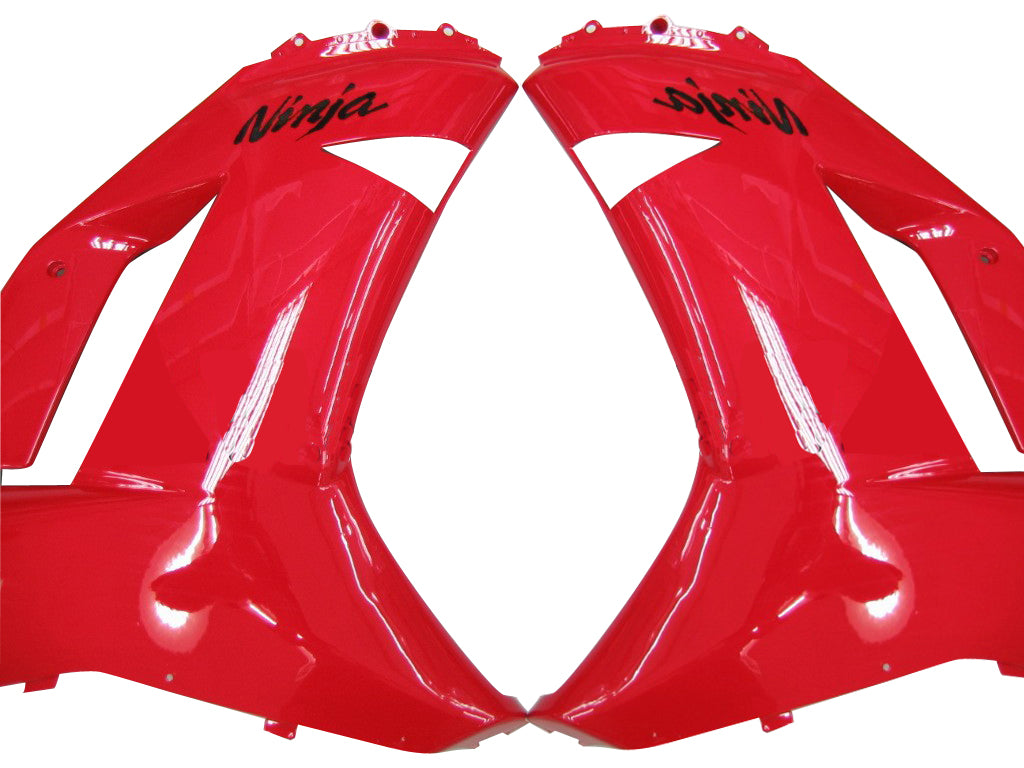2007-2008 KAWASAKI ZX6R ZX636 FAIRNS RED NINJA ZX6R RACING générique