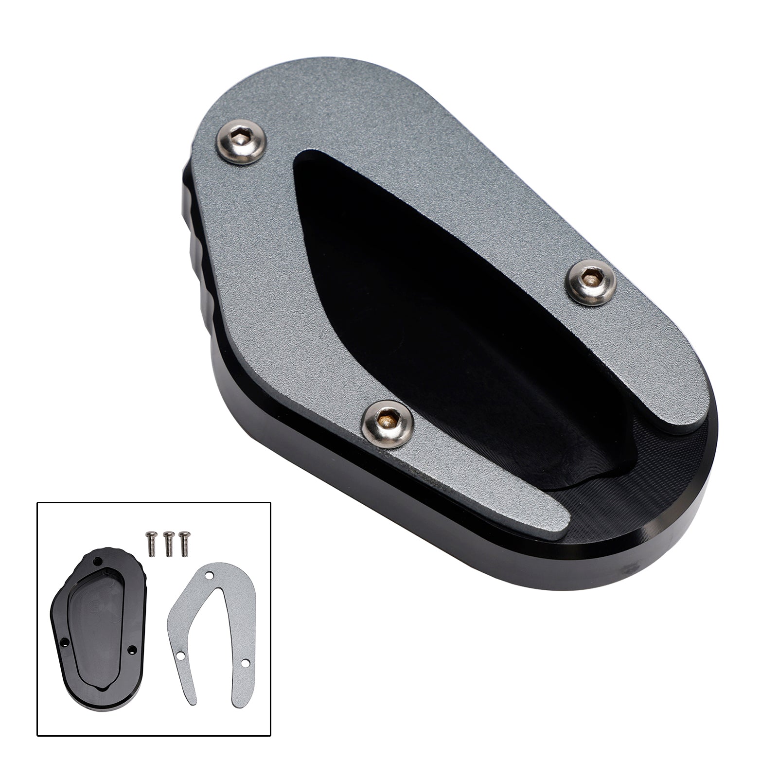 Kickstand Enlarge Plate Pad fit for Bonneville T100 Street Scrambler 900 2018-2023