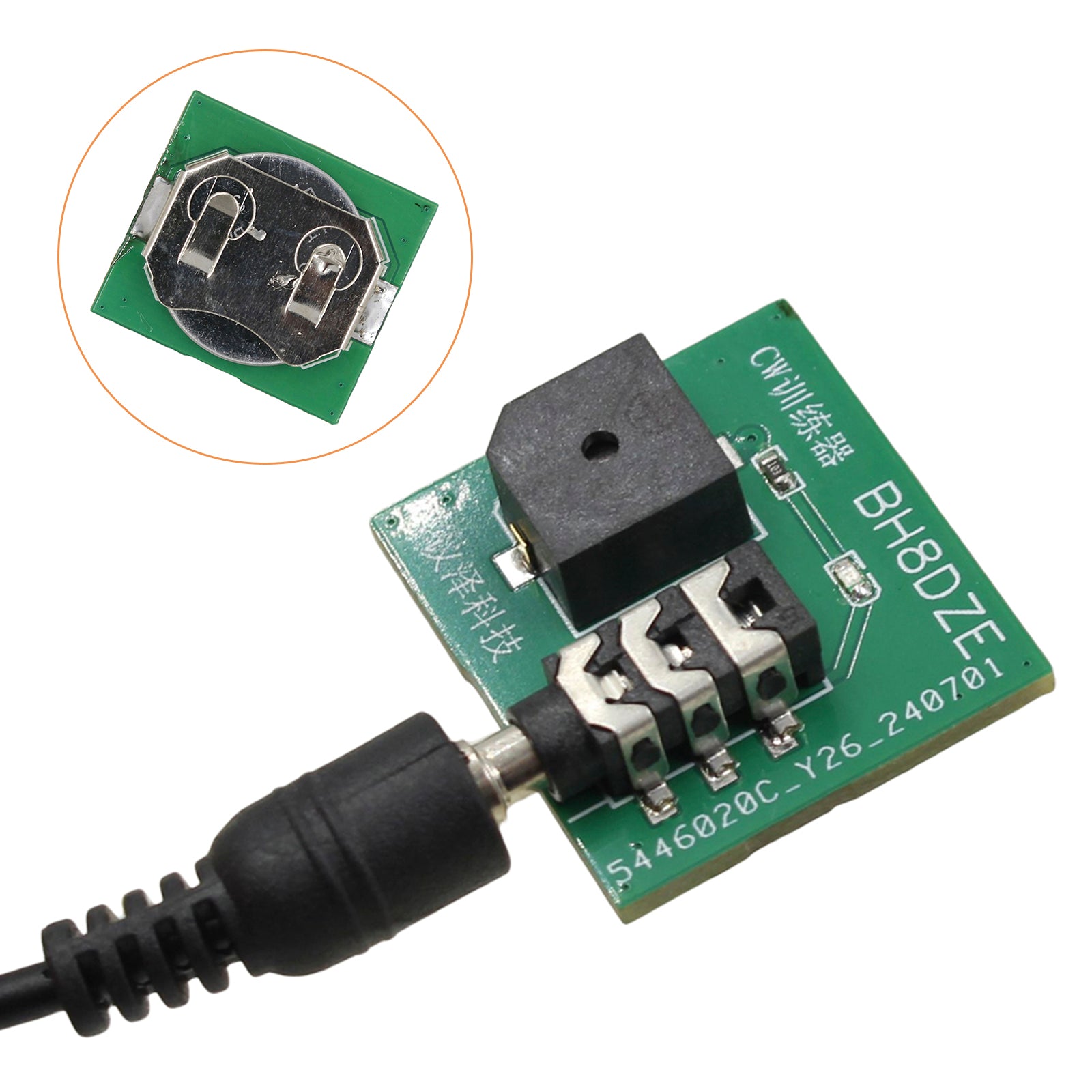 Morsecode Mini CW Trainer Handsleutel Trainer Oscillator Knop Batterijversie