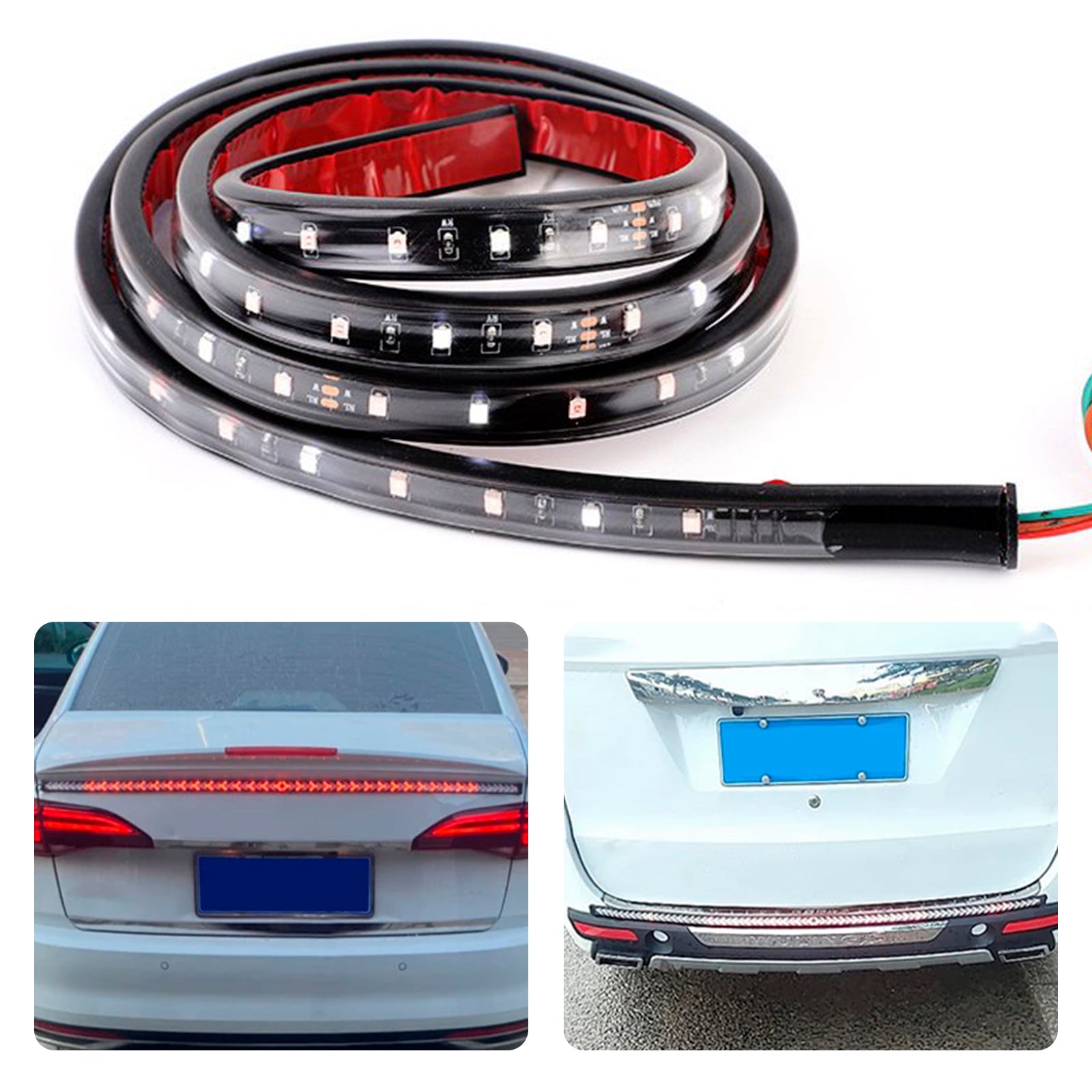 Automobil LED Taillight Strip Turn Signal Lamp Flying Dynamic s jedným radom 1,2 metrov