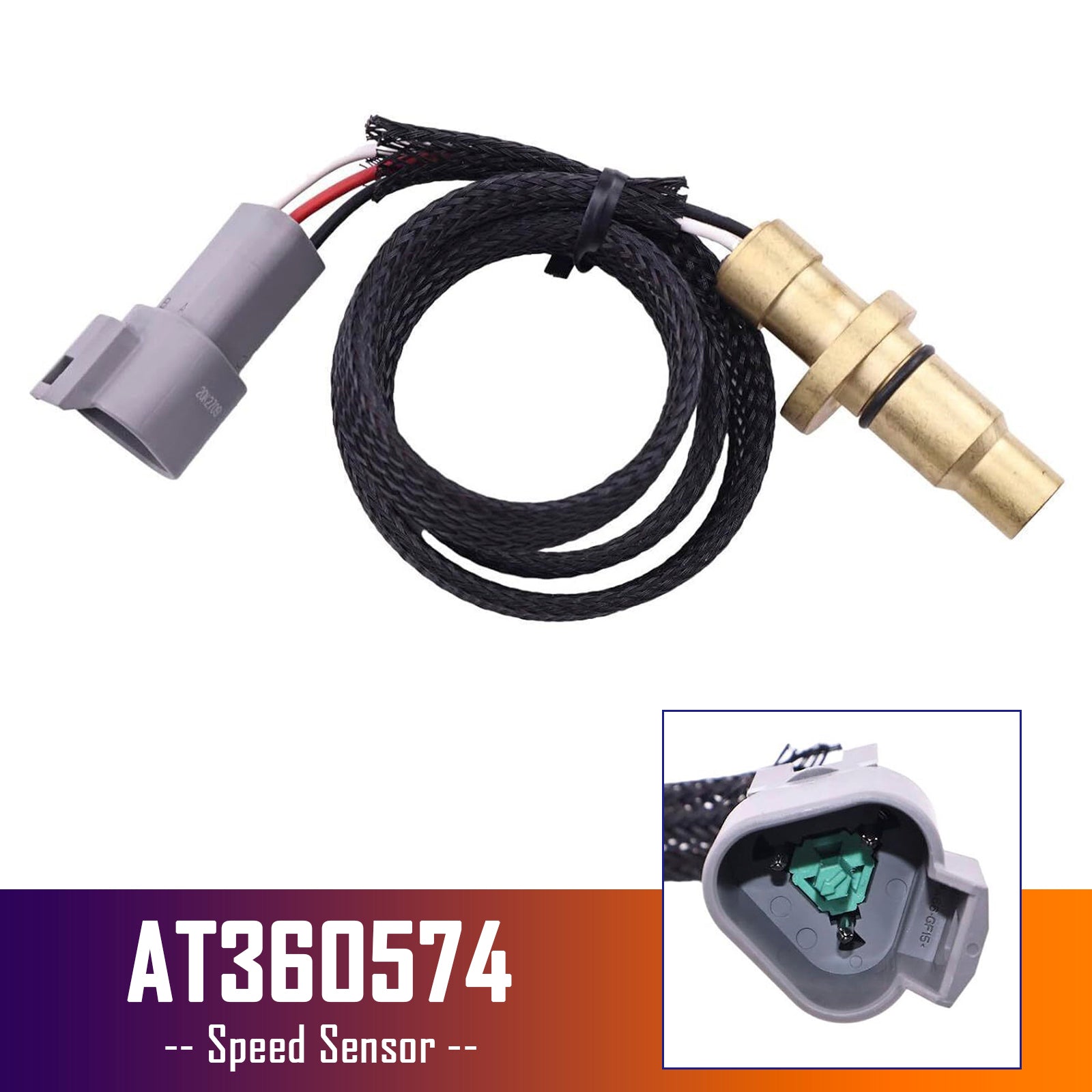 Capteur de vitesse AT360574 pour John Deere 450J 450K 550J 650J 605C 605K 700J 850J