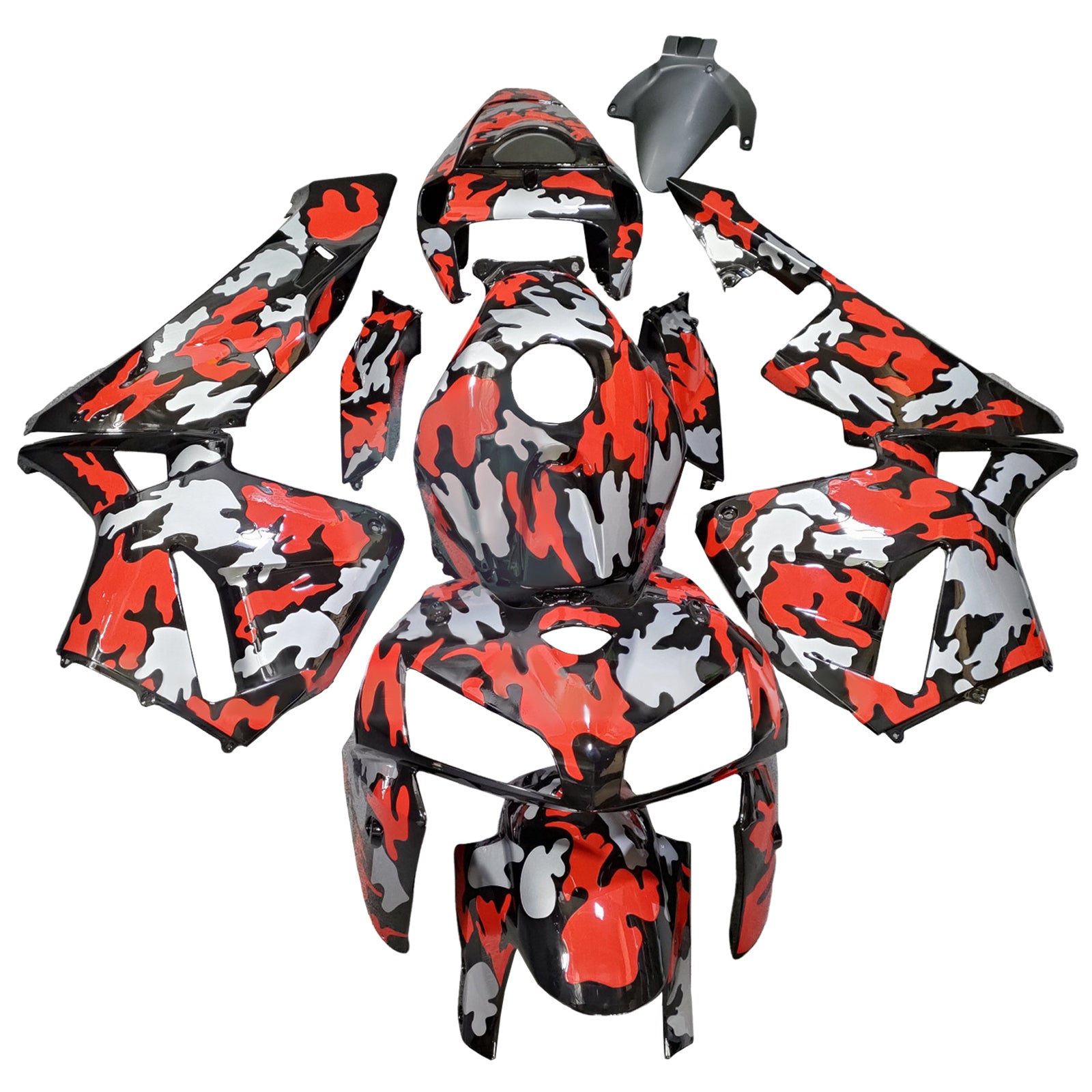 Injektionsmässa Kit Bodywork Plastic ABS för Honda CBR600RR 2005-2006 F5