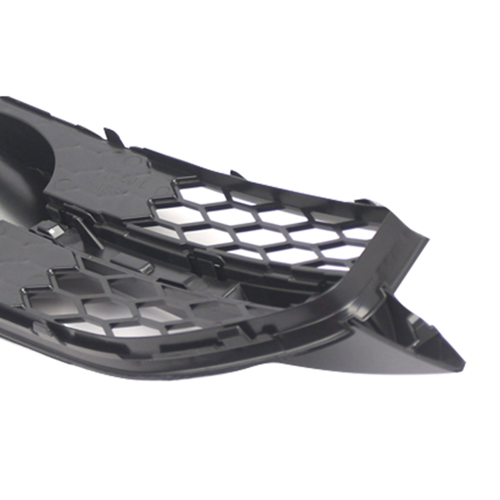Black Front Bumper Fog Light Grille Cover Bezel Fit Audi S7 A7 S-Line 2012-2015