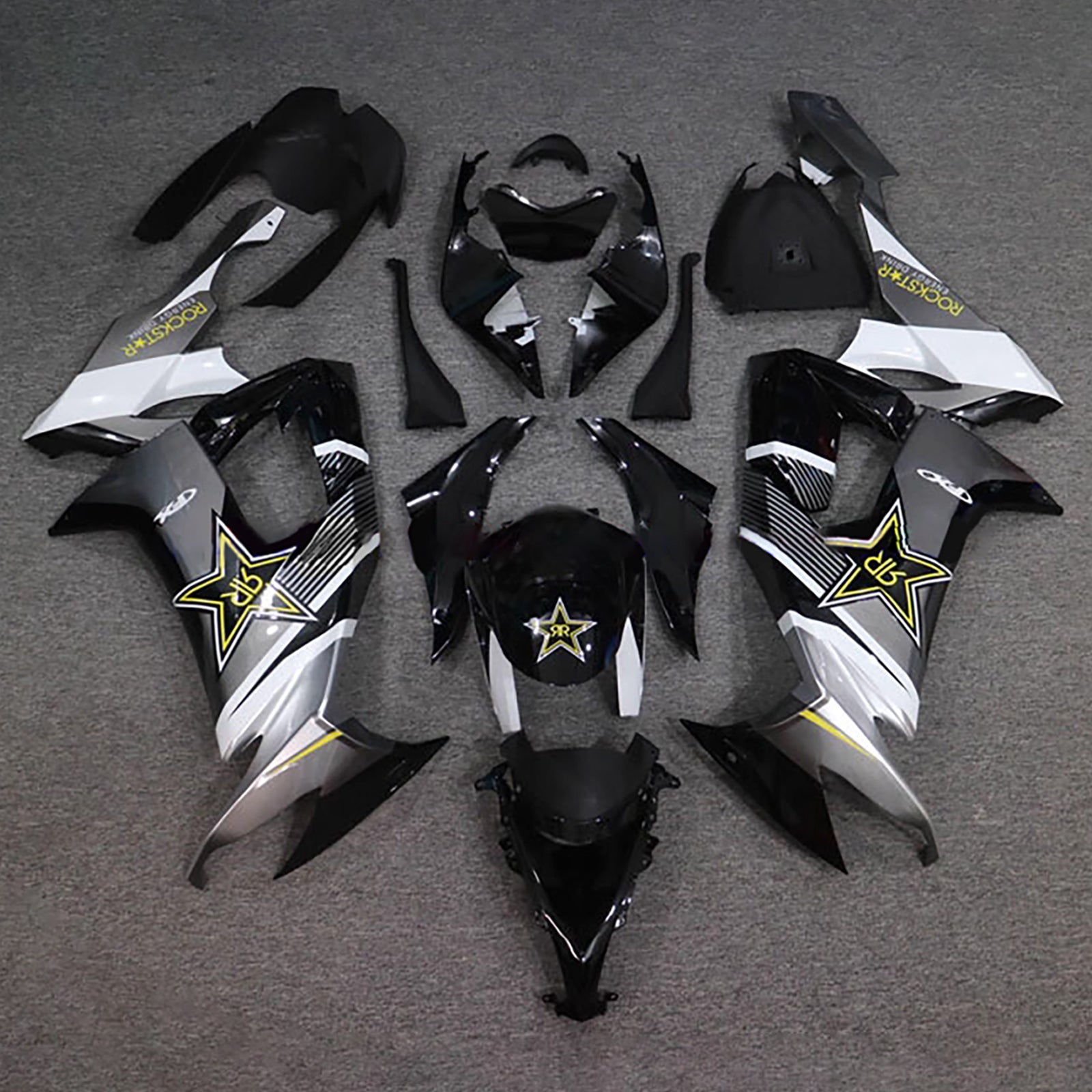 Injection Fairing Kit Bodywork Plastic ABS fit For Kawasaki ZX10R 2008-2010