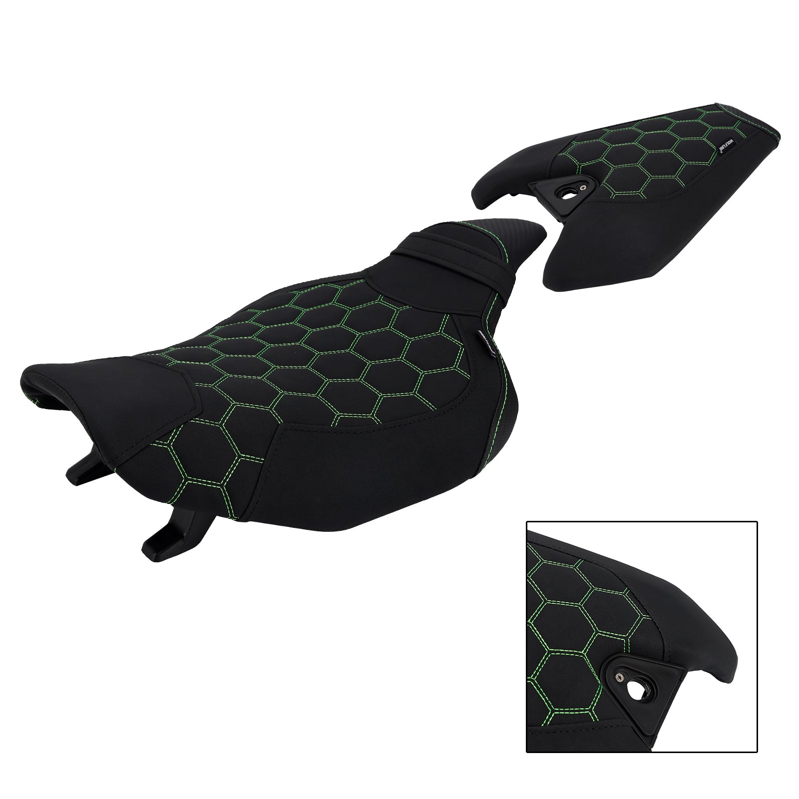 Driver&Passenger Seat Kit Rear Cushion Green2 For Kawasaki Z1000 2014-2025 2024