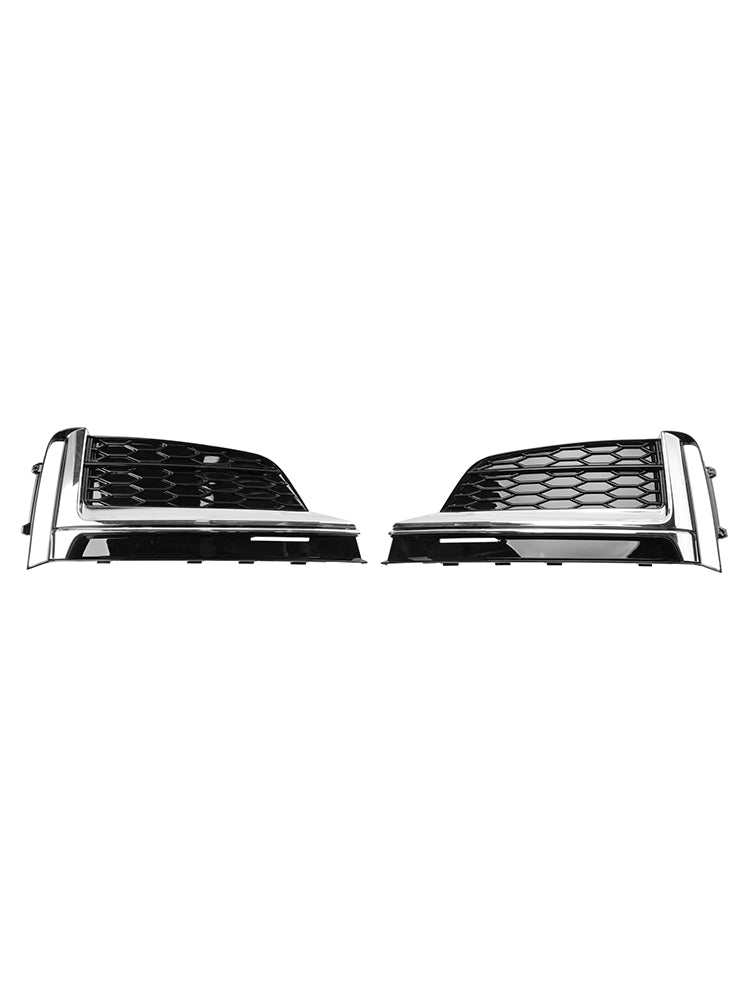 2st Front Bumper Fog Light Grille Cover Trim Fit Audi S5 A5 S-Line 2018-2019