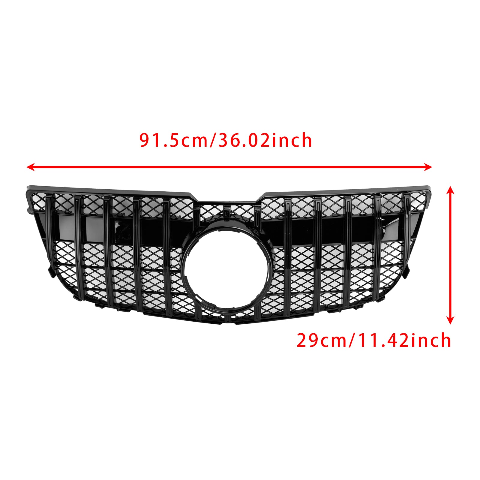 2013-2015 Mercedes Benz GLK x204 GT Gloss Black Front Grille Grill