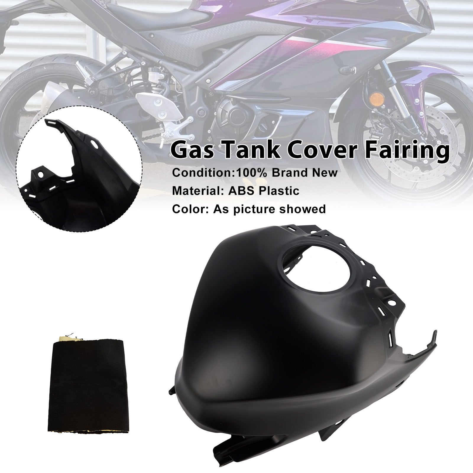 Protecteur de carénage de couvercle de réservoir de gaz, pour Yamaha YZF-R3 R25 2025 – 2026