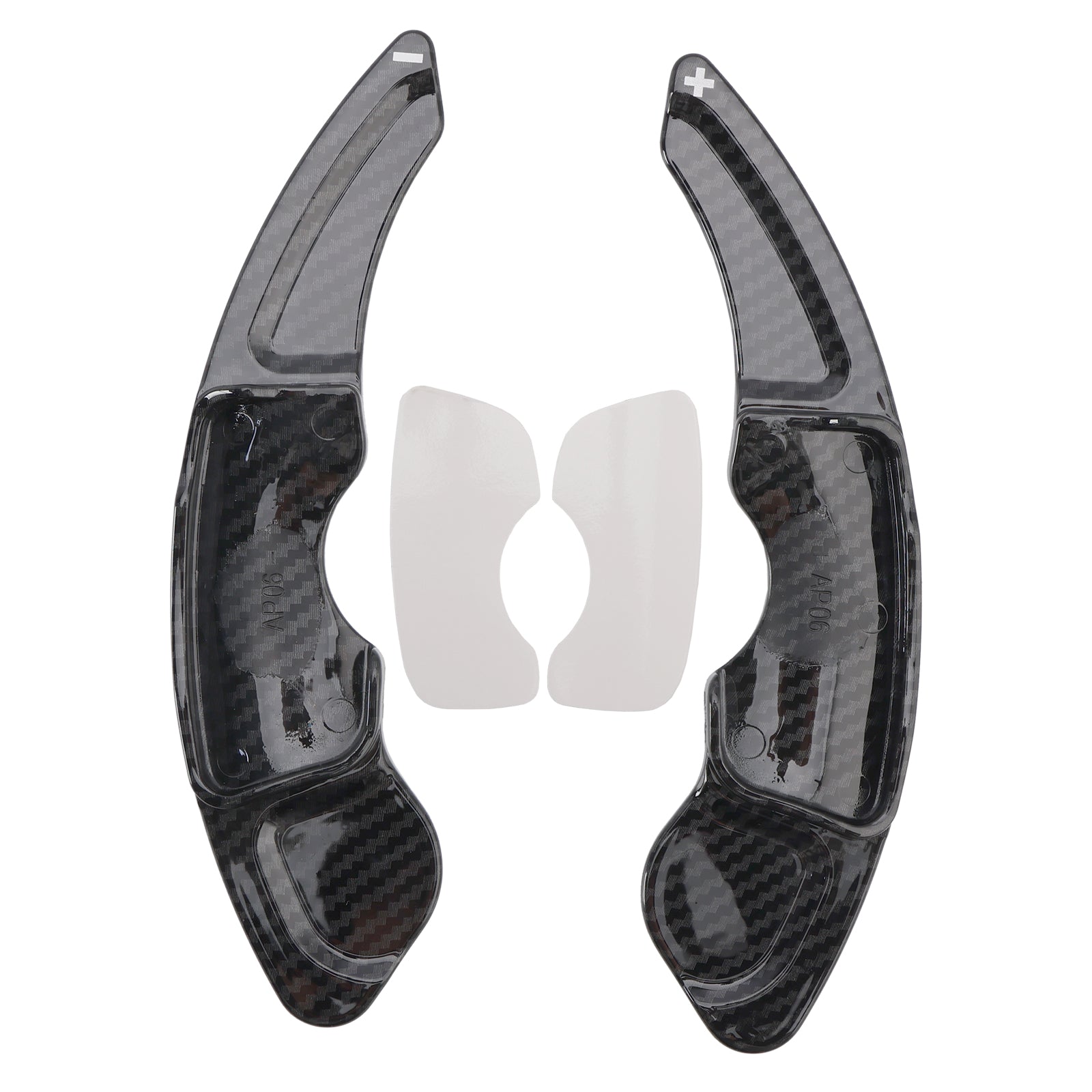 Capas de extensão de shifter de roda de carbono com look de carbono