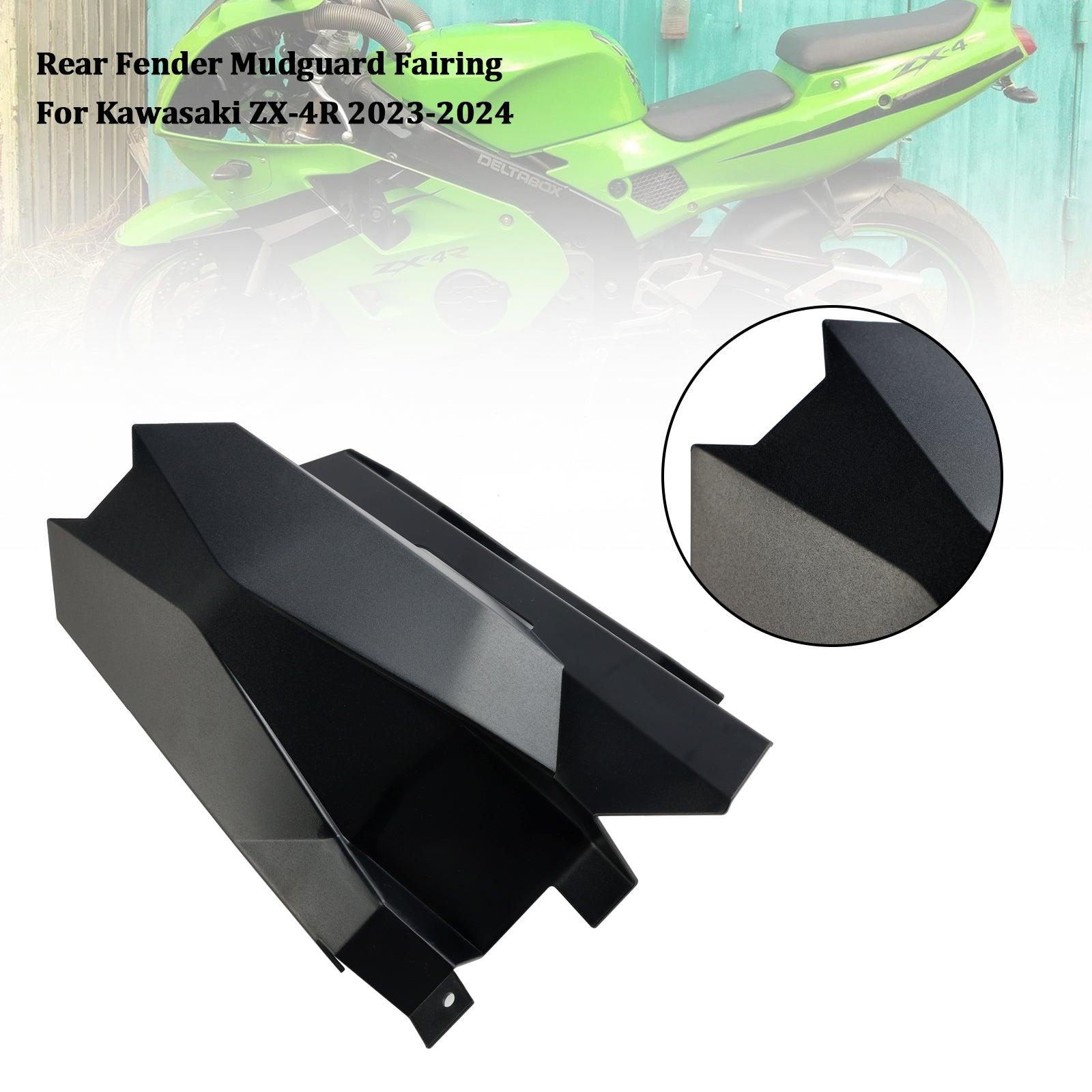 2023-2024 Kawasaki ZX-4R achterspatbord spatbord kuipkuip