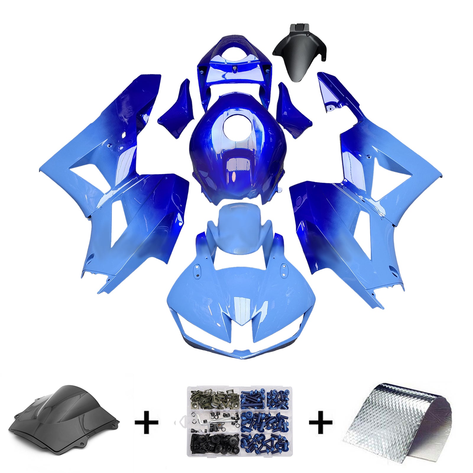 Injektionssats Kit Bodywork Plastic ABS för Honda CBR600RR 2013-2023 F5