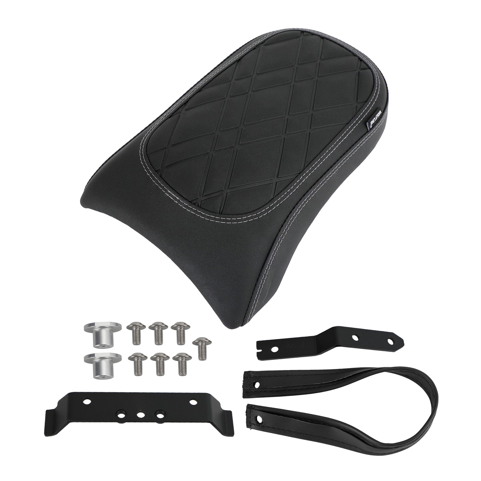 Coussin de passager de siège arrière, grille plate en Pu noir pour vélos Bmw R18 2020 – 2022 2021